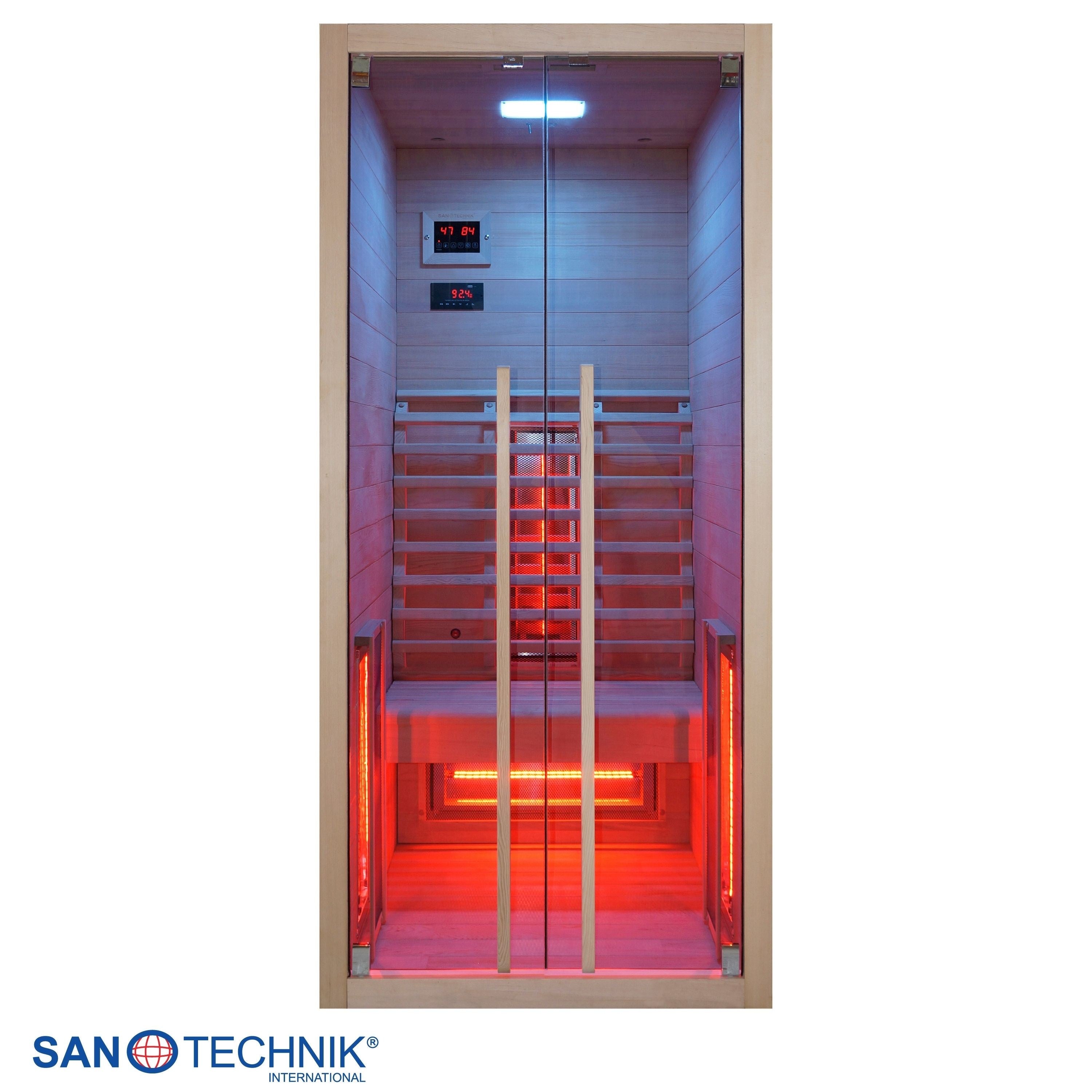 Sanotechnik - RUBY 1 Infrarotkabine für 1 Person 90x100x195 cm