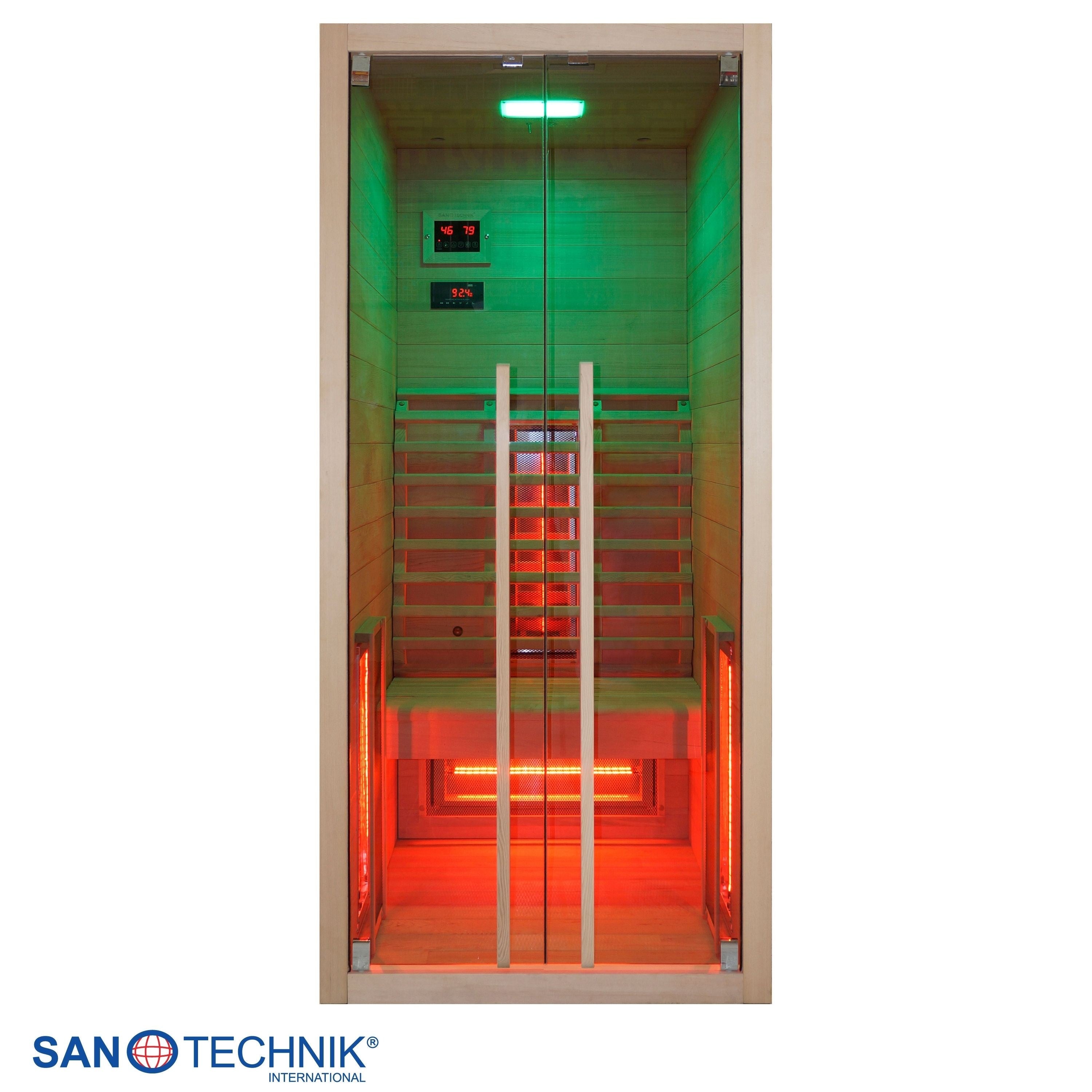 Sanotechnik - RUBY 1 Infrarotkabine für 1 Person 90x100x195 cm