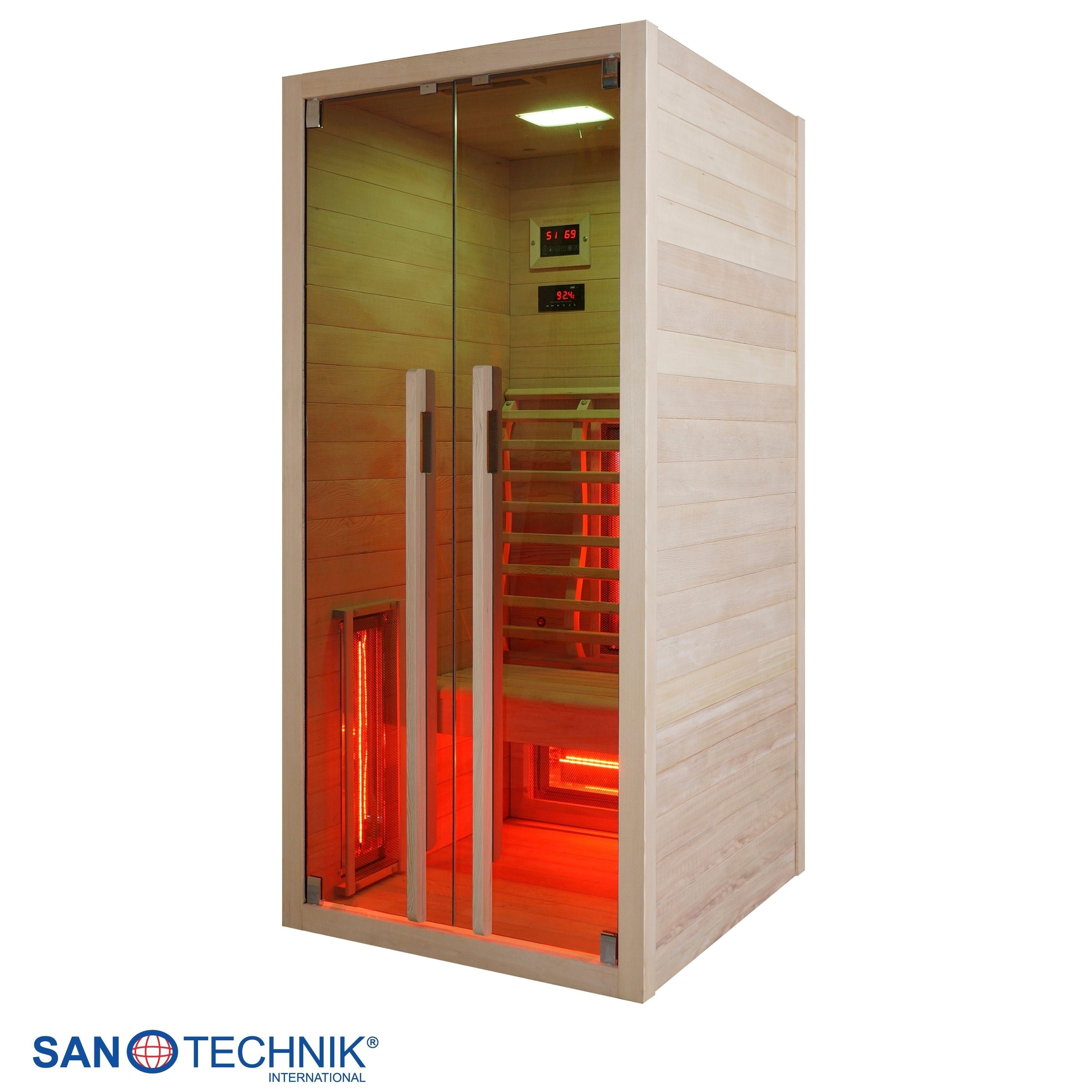 Sanotechnik - RUBY 1 Infrarotkabine für 1 Person 90x100x195 cm