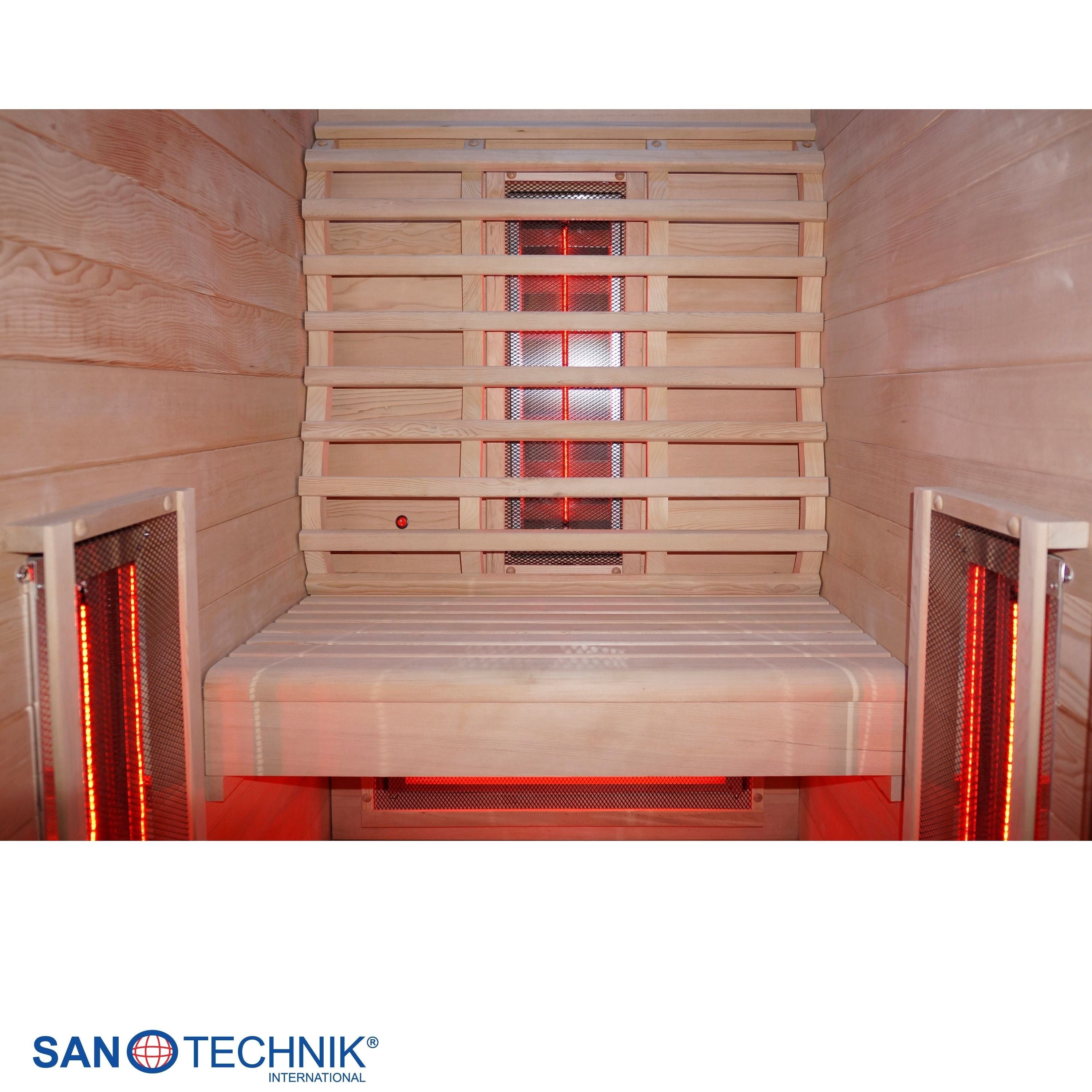 Sanotechnik - RUBY 1 Infrarotkabine für 1 Person 90x100x195 cm