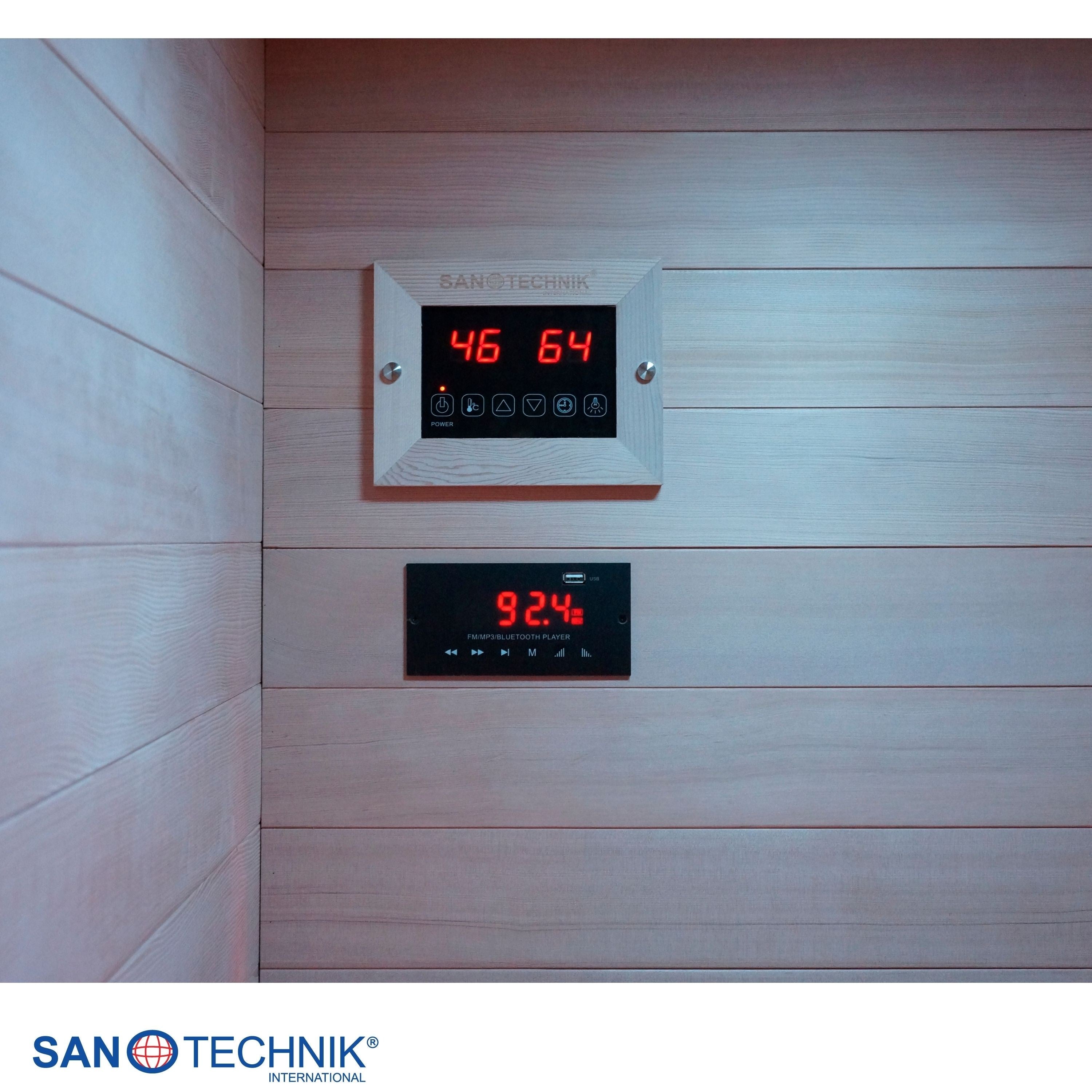 Sanotechnik - RUBY 1 Infrarotkabine für 1 Person 90x100x195 cm