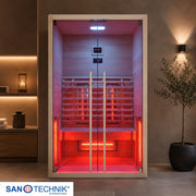 Sanotechnik - RUBY 2 Infrarotkabine für 2 Personen 120x100x195 cm