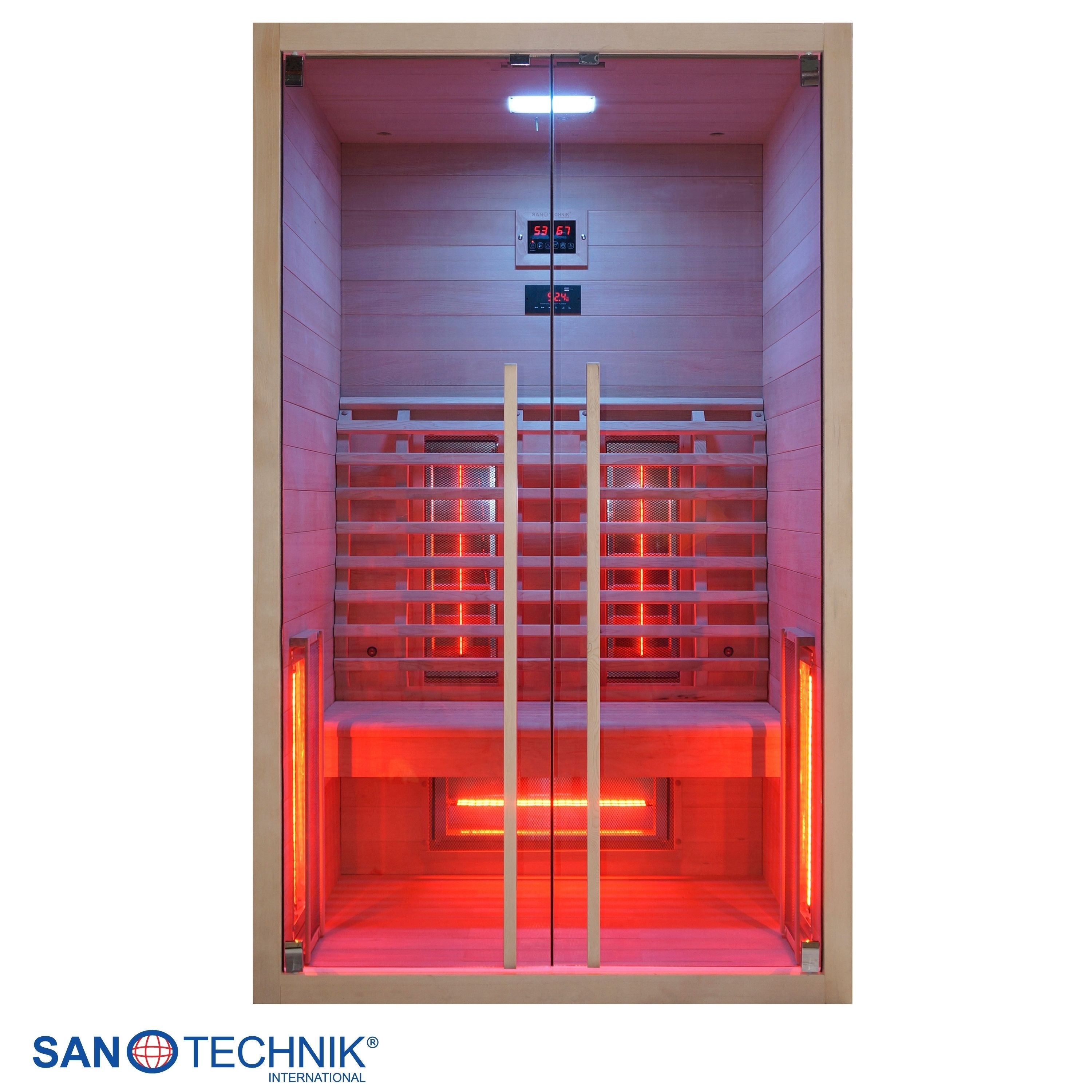 Sanotechnik - RUBY 2 Infrarotkabine für 2 Personen 120x100x195 cm