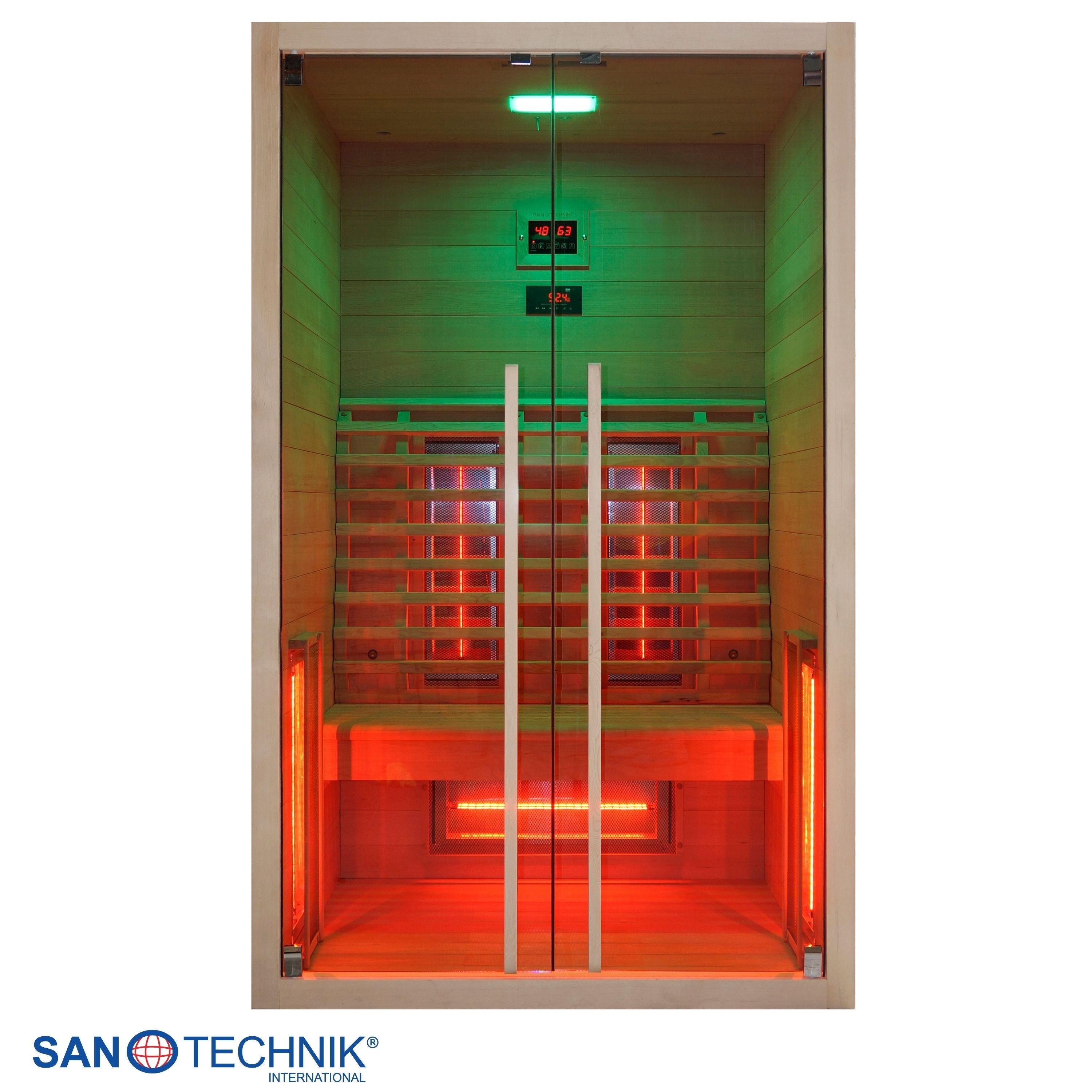 Sanotechnik - RUBY 2 Infrarotkabine für 2 Personen 120x100x195 cm