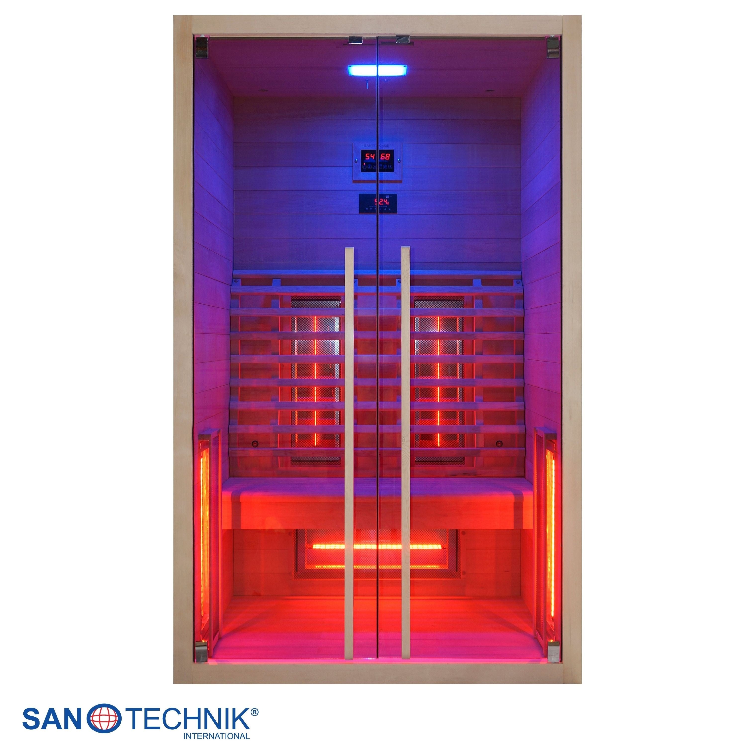 Sanotechnik - RUBY 2 Infrarotkabine für 2 Personen 120x100x195 cm