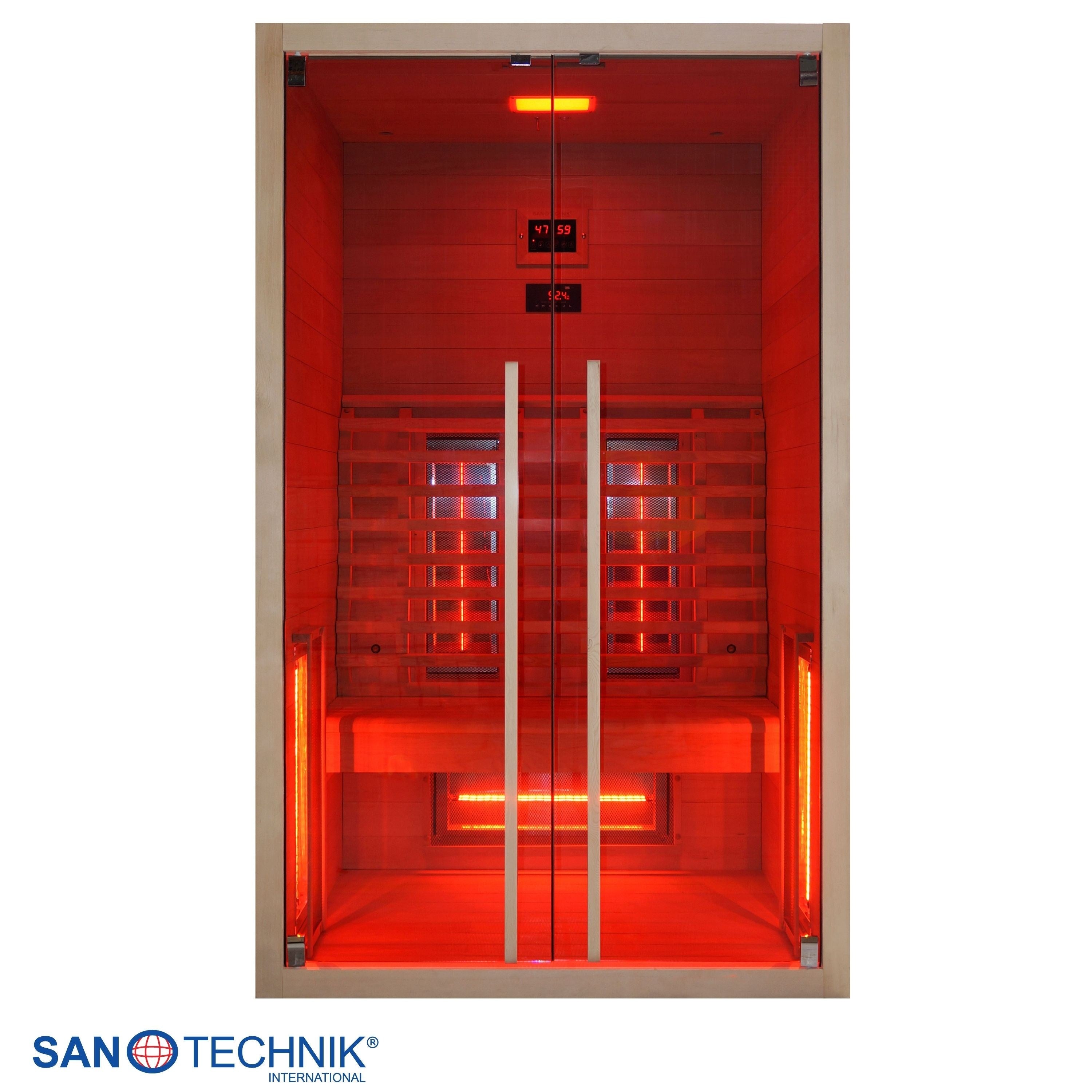 Sanotechnik - RUBY 2 Infrarotkabine für 2 Personen 120x100x195 cm
