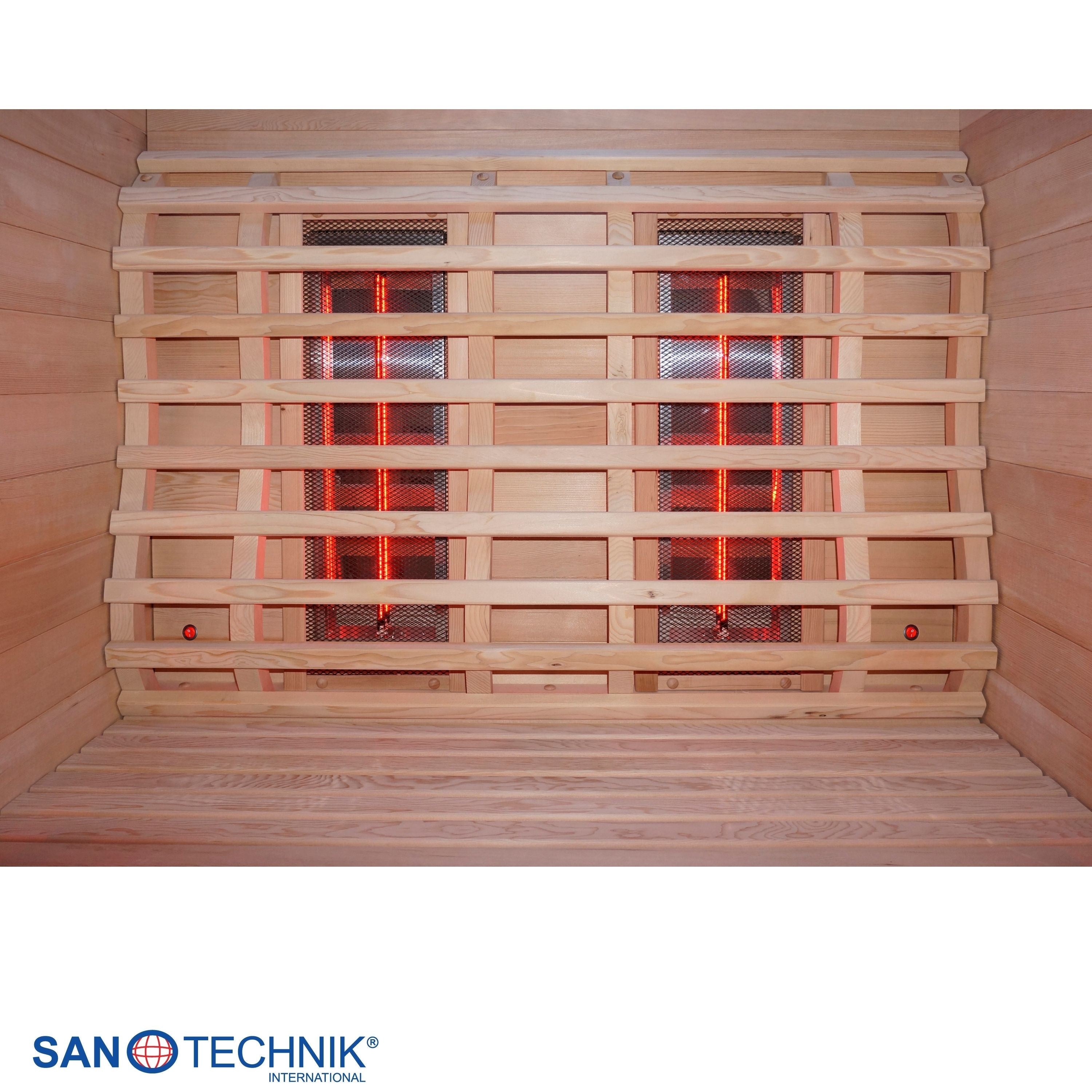 Sanotechnik - RUBY 2 Infrarotkabine für 2 Personen 120x100x195 cm