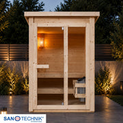 Sanotechnik - HELSINKI Außensauna für 2-3 Personen 165x175x218,9 cm