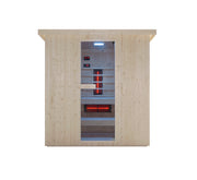 Sanotechnik - LAHTI Außensauna+Infrarotkabine für 2-3 Personen 198x181,5x202,2 cm