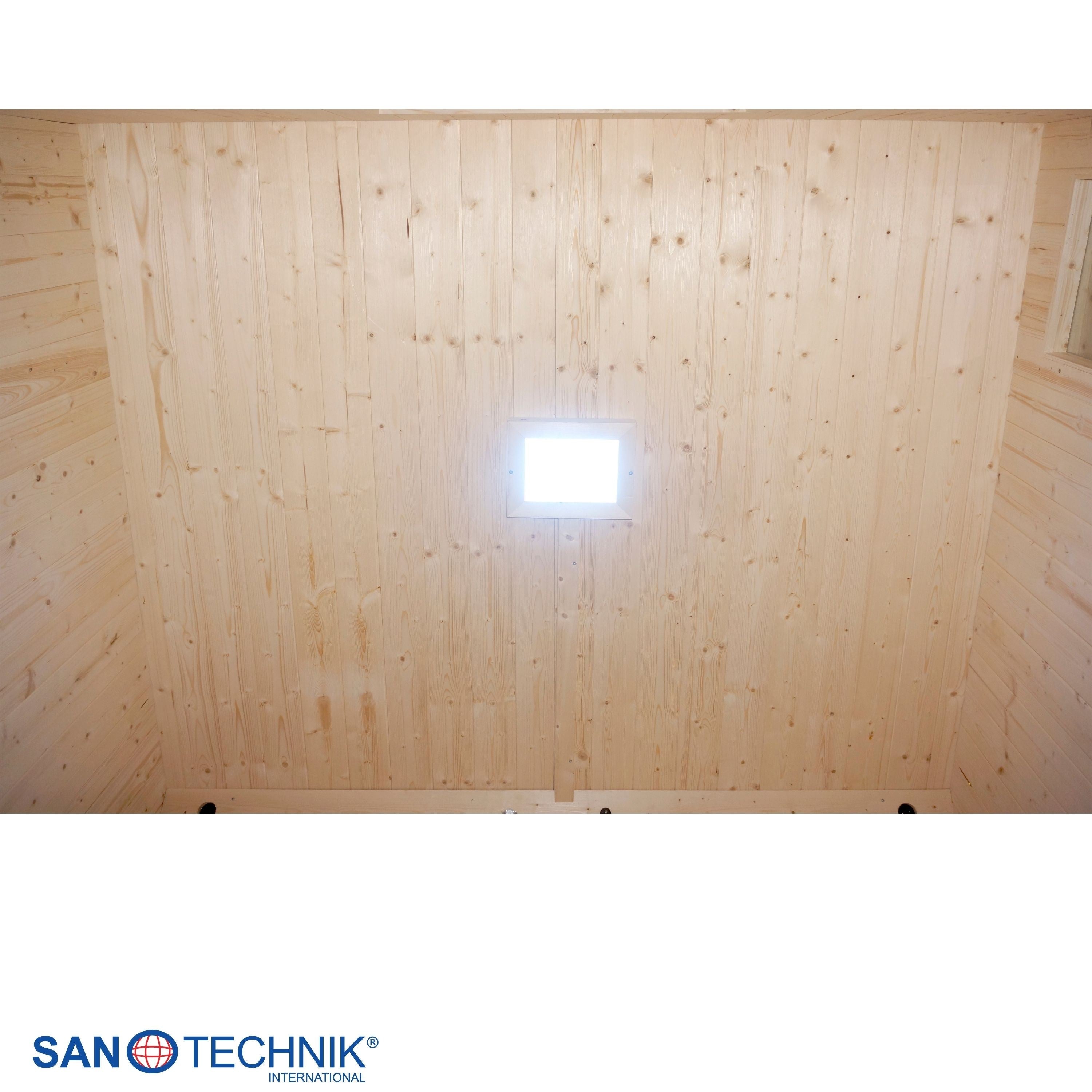 Sanotechnik - LAHTI Außensauna+Infrarotkabine für 5-6 Personen 198x181,5x202,2 cm