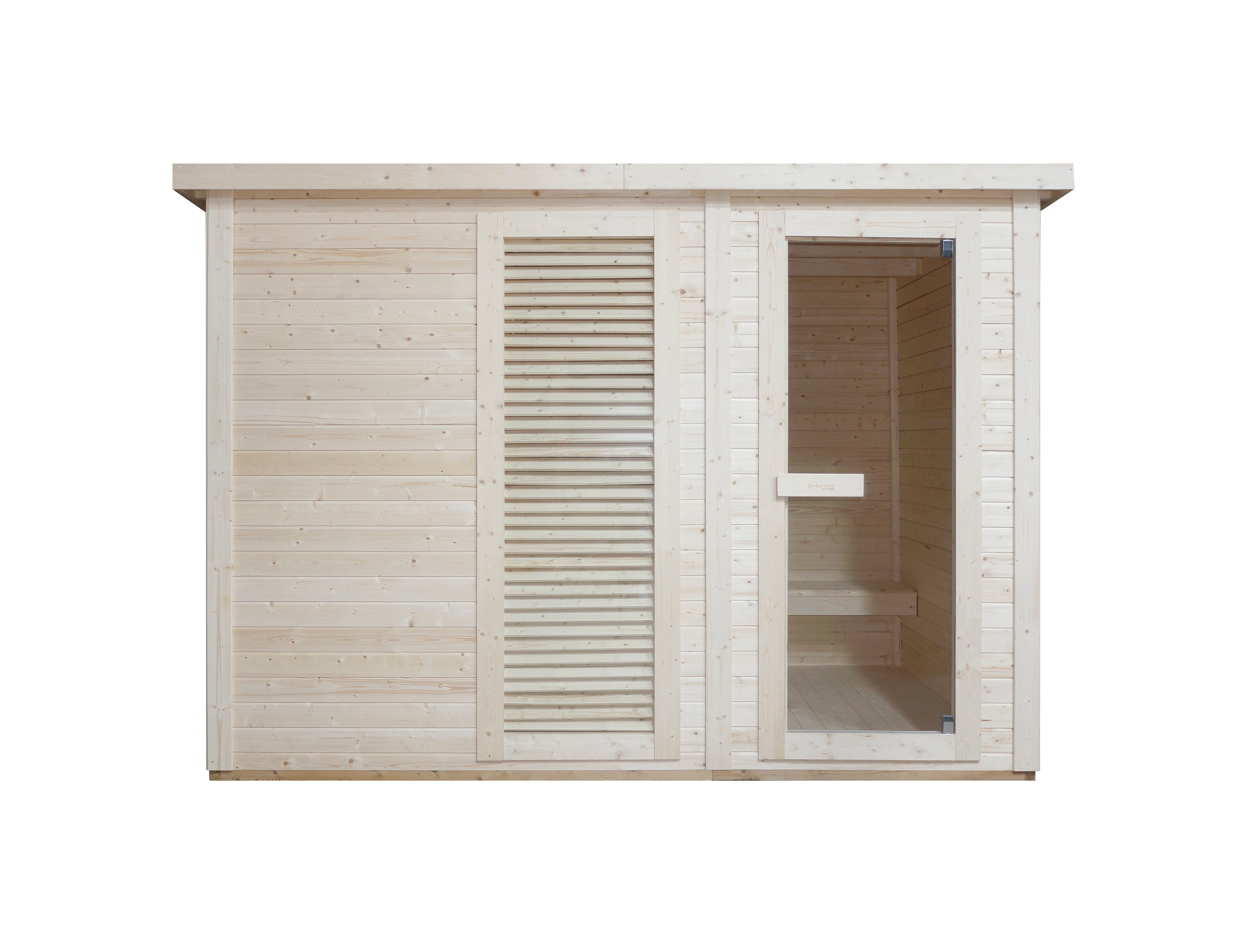 Outdoorsauna VAASA mit Umkleide