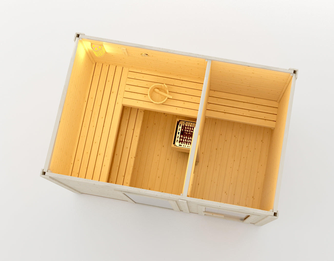 Outdoorsauna VAASA mit Umkleide