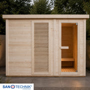 Sanotechnik - VAASA Außensauna für 4-5 Personen 310x230x219,5 cm