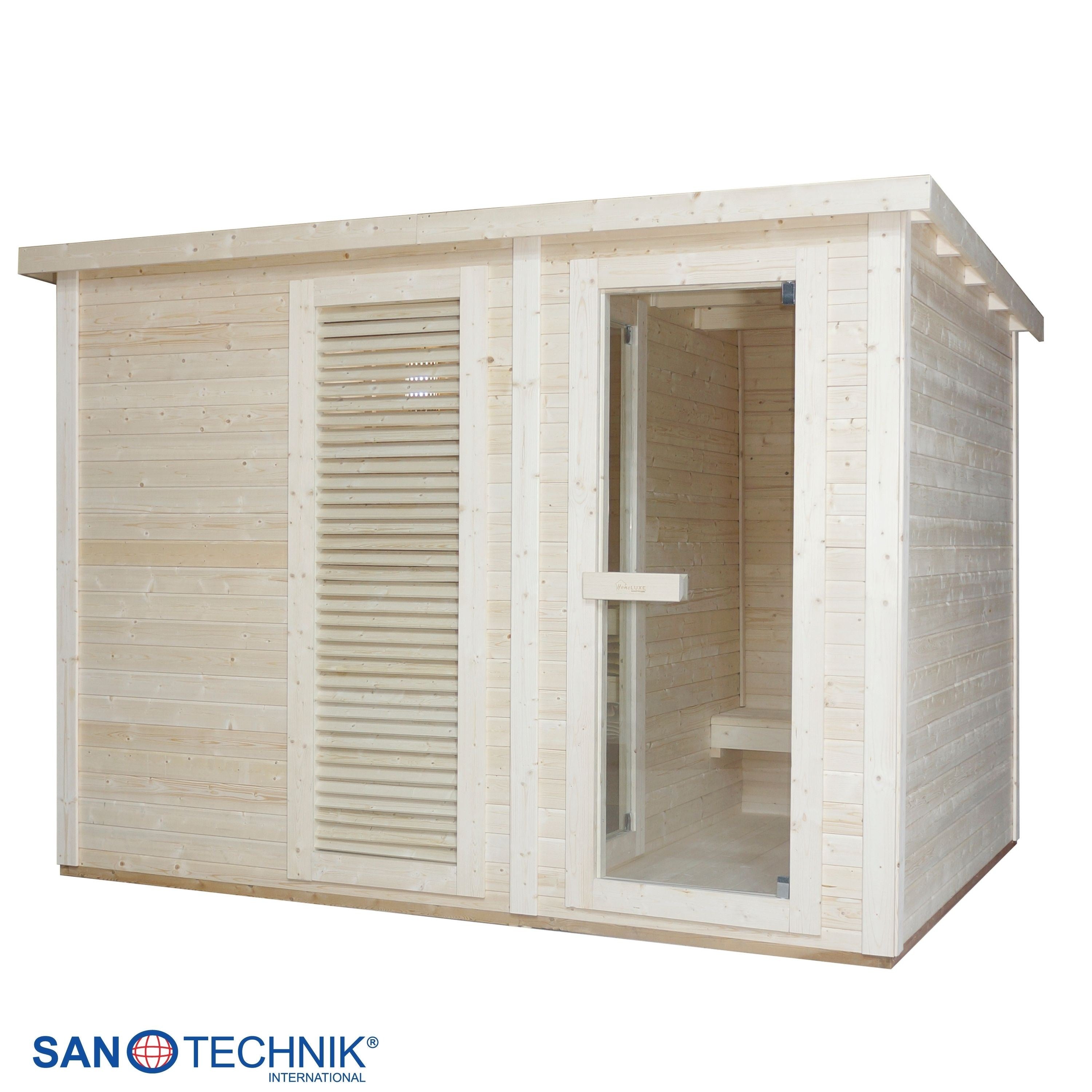 Sanotechnik - VAASA Außensauna für 4-5 Personen 310x230x219,5 cm