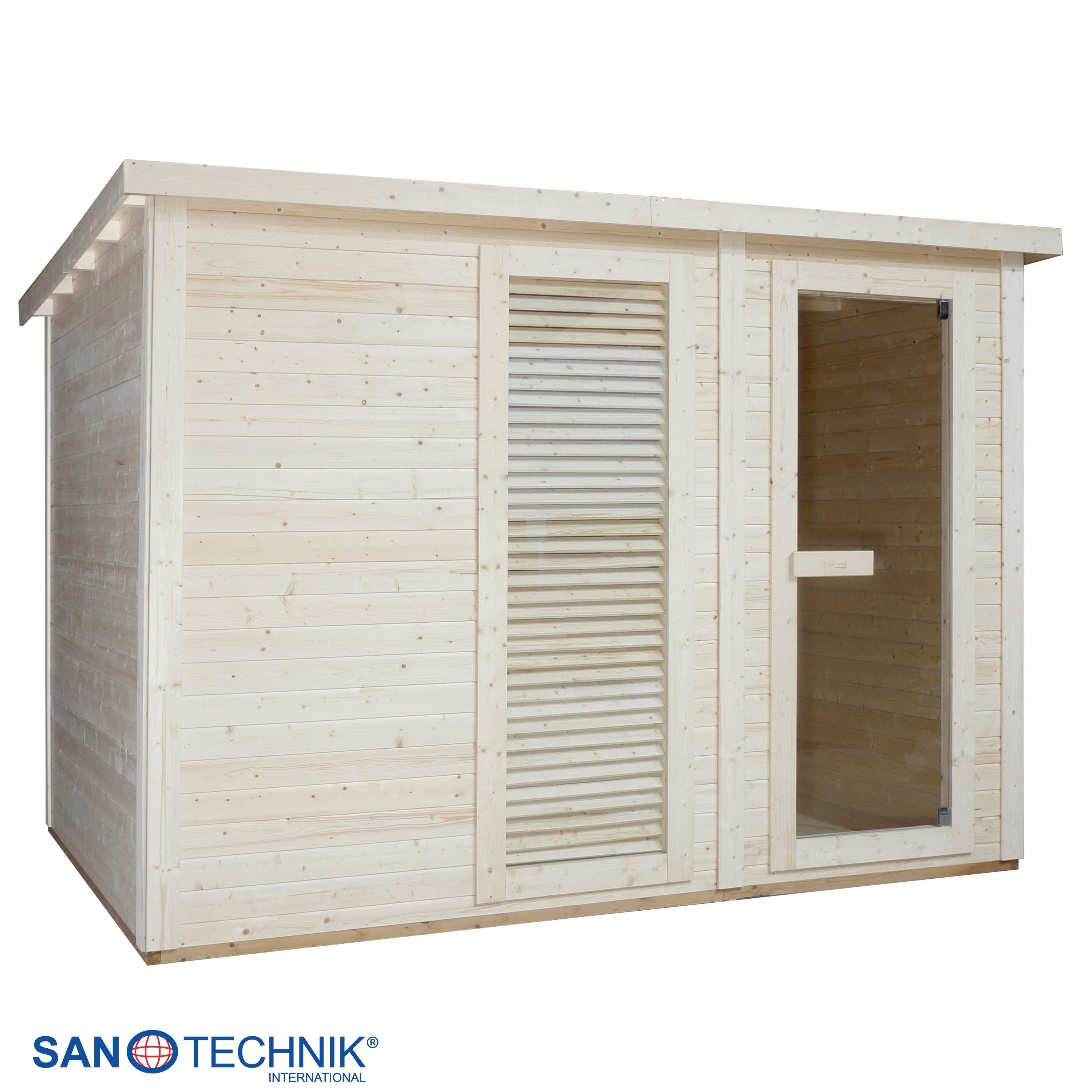Sanotechnik - VAASA Außensauna für 4-5 Personen 310x230x219,5 cm