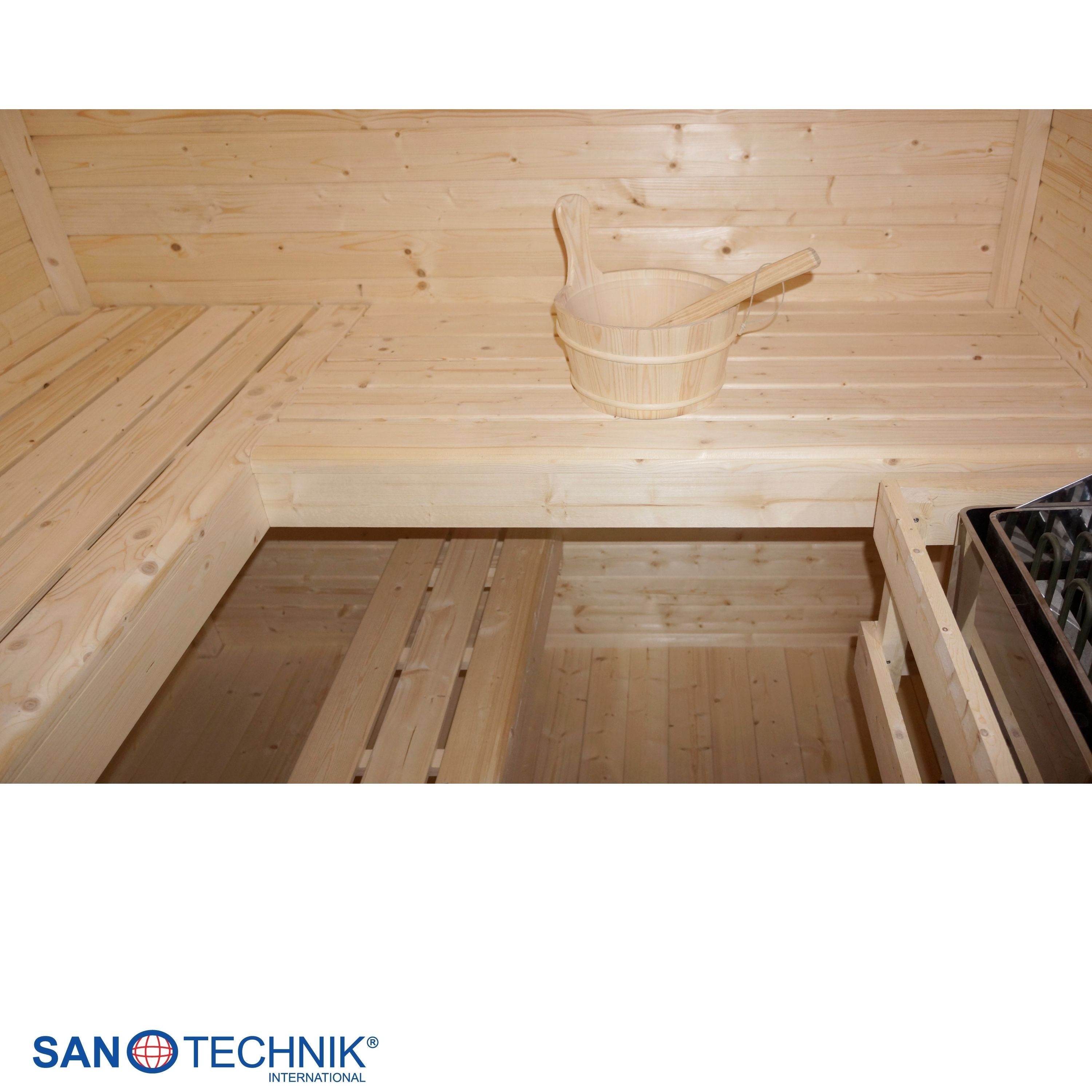 Sanotechnik - VAASA Außensauna für 4-5 Personen 310x230x219,5 cm