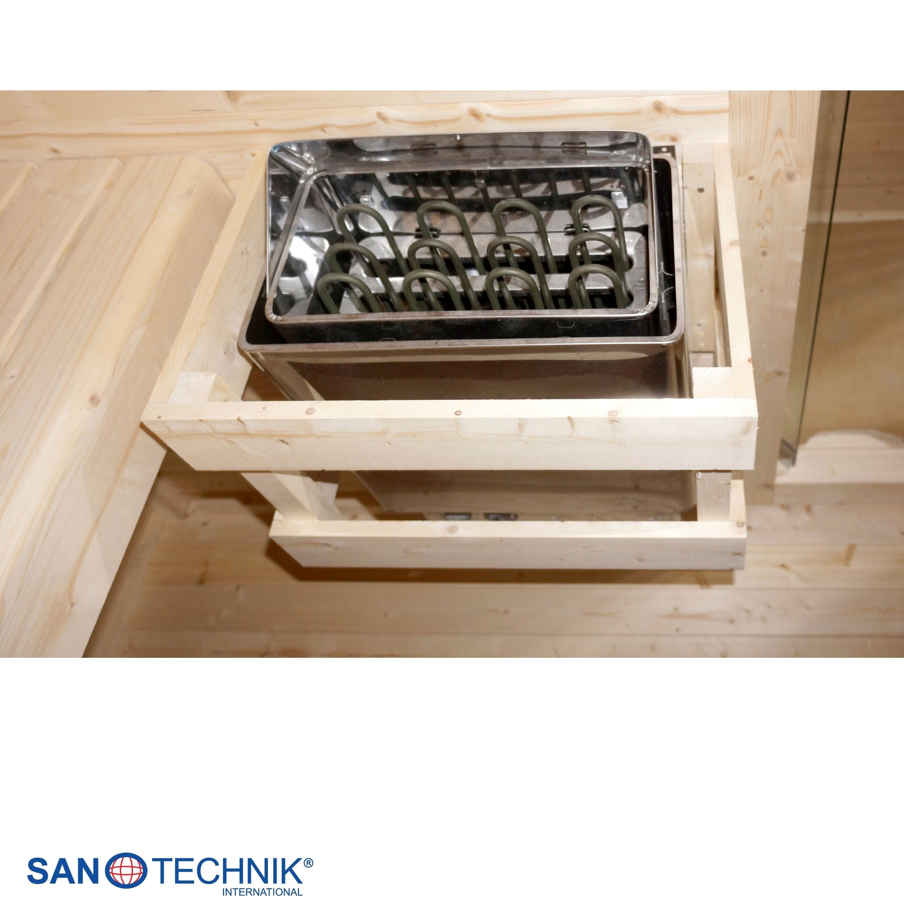 Sanotechnik - VAASA Außensauna für 4-5 Personen 310x230x219,5 cm