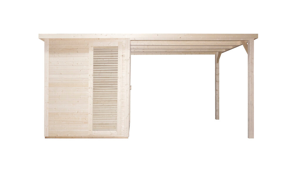 Sanotechnik - RAUMA Außensauna für 4-5 Personen 460 x 230 x 219,5 cm