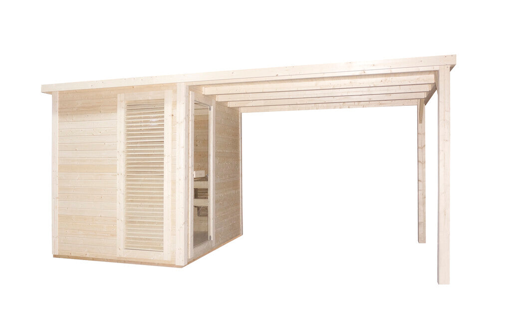 Sanotechnik - RAUMA Außensauna für 4-5 Personen 460 x 230 x 219,5 cm