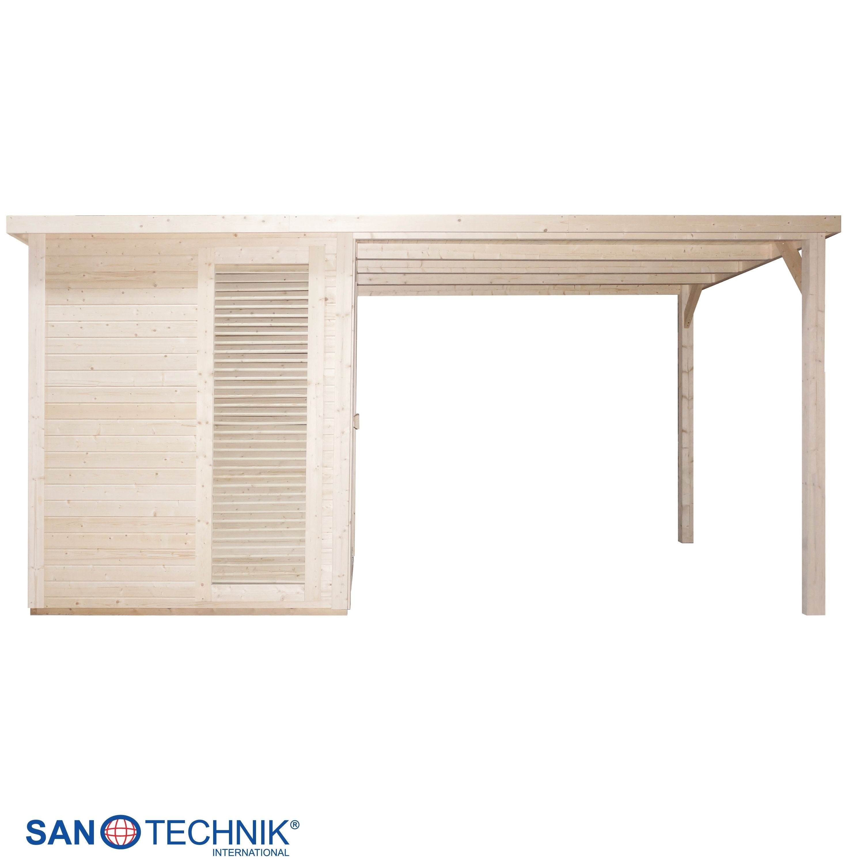 Sanotechnik - RAUMA Außensauna für 4-5 Personen 460 x 230 x 219,5 cm