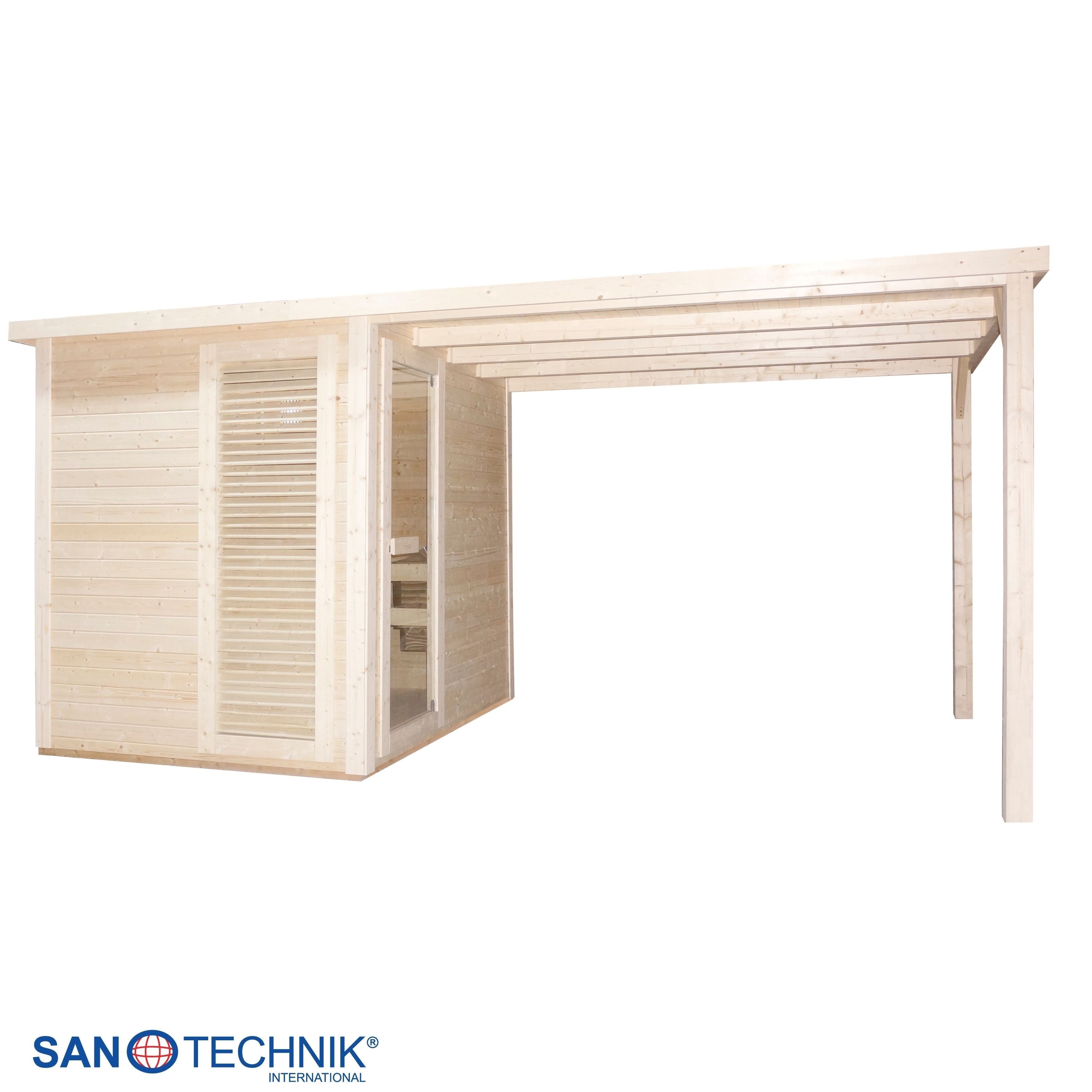 Sanotechnik - RAUMA Außensauna für 4-5 Personen 460 x 230 x 219,5 cm