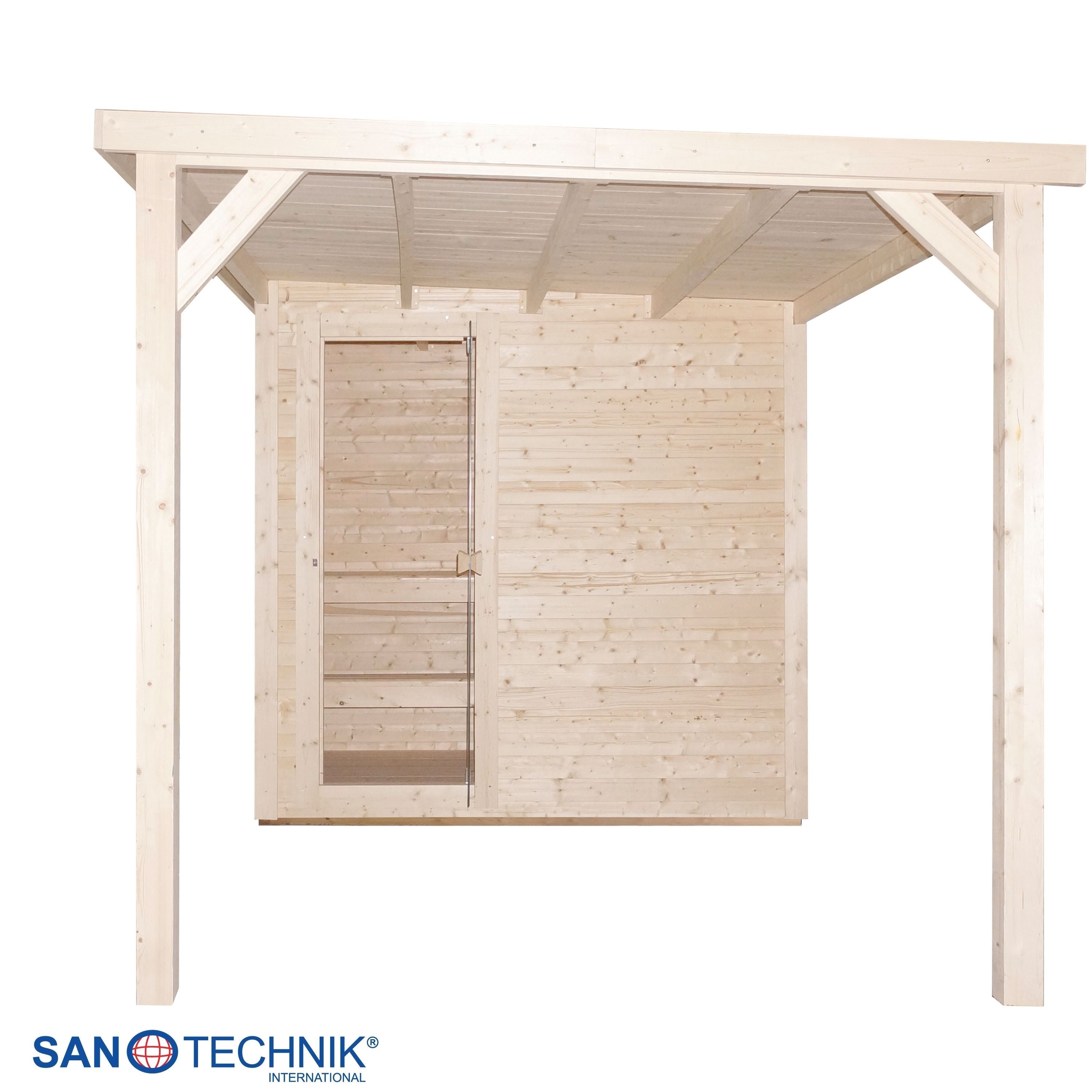 Sanotechnik - RAUMA Außensauna für 4-5 Personen 460 x 230 x 219,5 cm