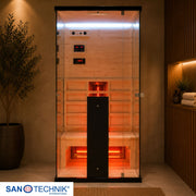 Sanotechnik - BILLUND 1 Infrarotkabine für 1 Person 80x110x190 cm