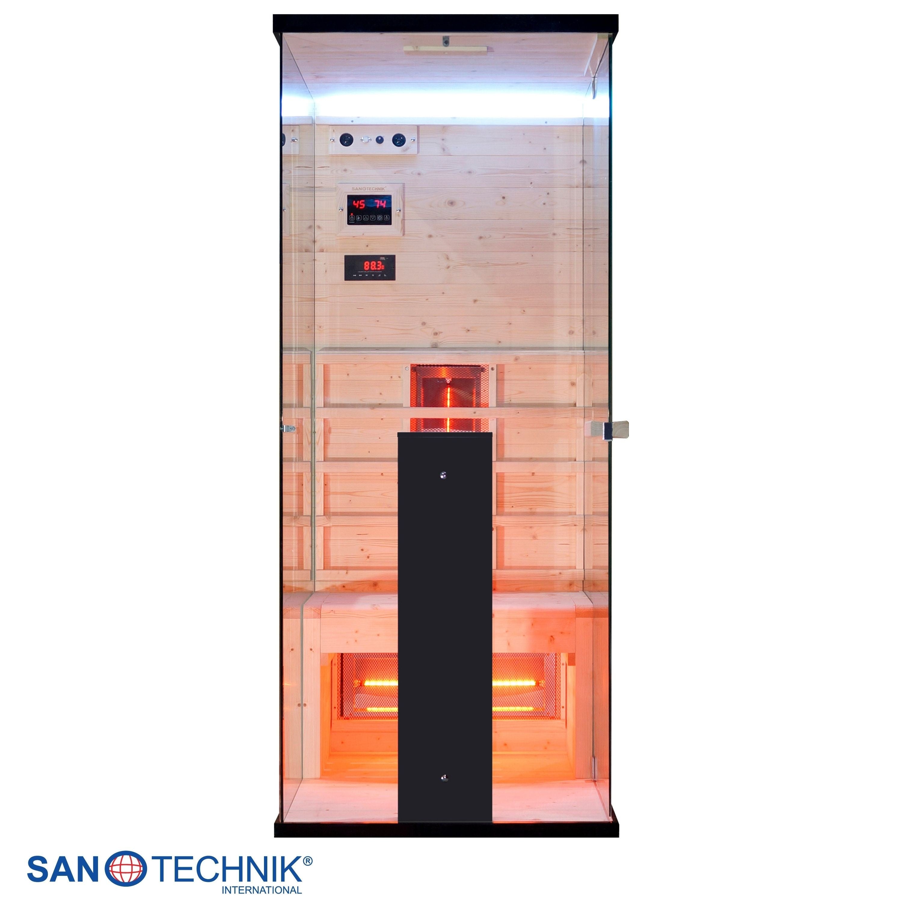 Sanotechnik - BILLUND 1 Infrarotkabine für 1 Person 80x110x190 cm