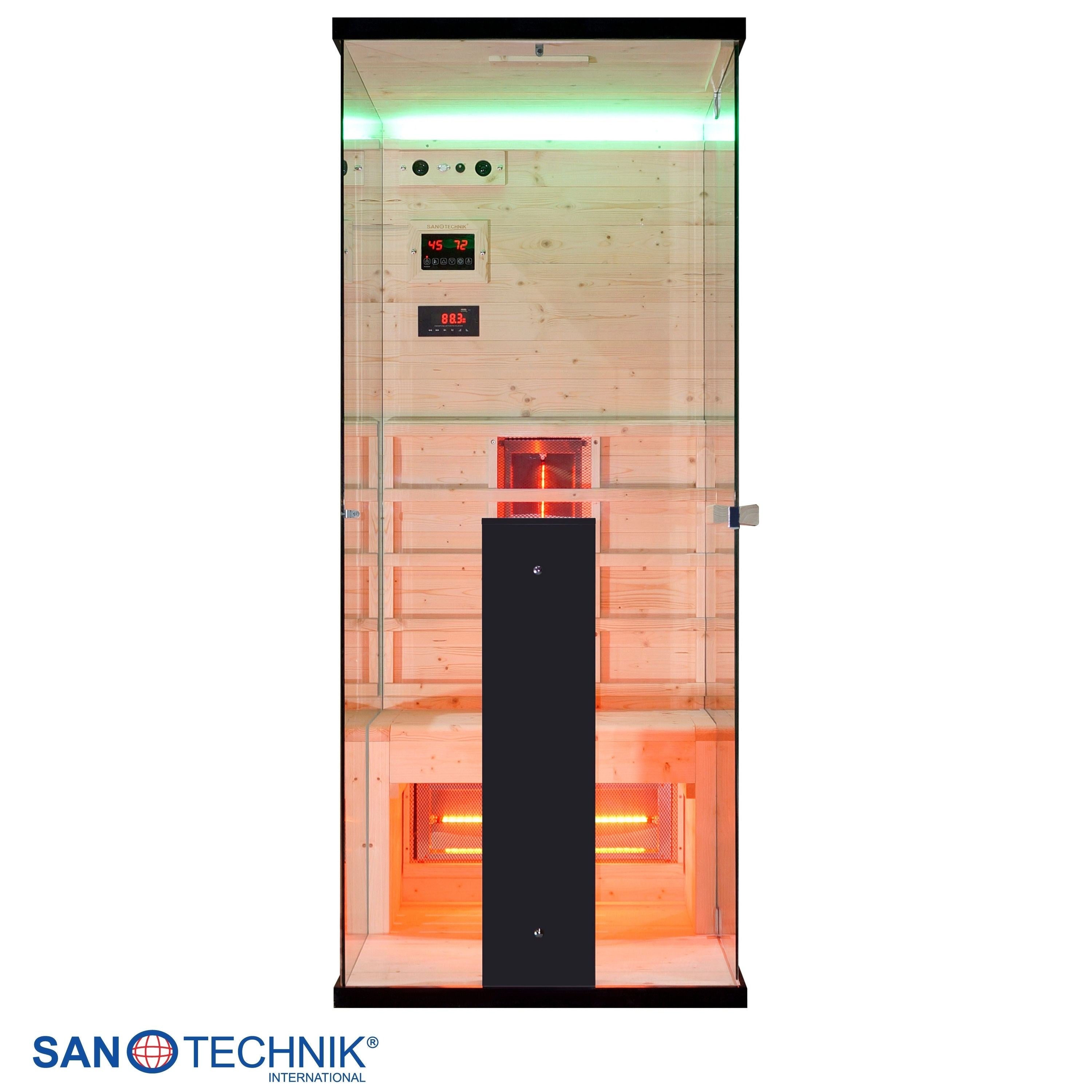 Sanotechnik - BILLUND 1 Infrarotkabine für 1 Person 80x110x190 cm