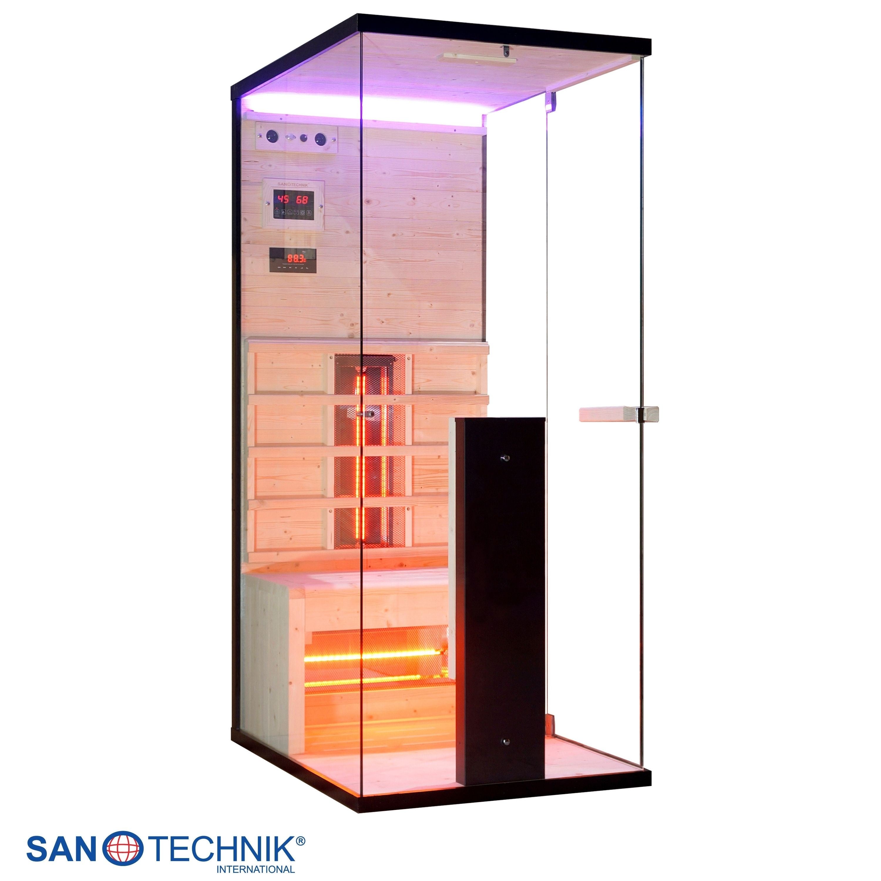 Sanotechnik - BILLUND 1 Infrarotkabine für 1 Person 80x110x190 cm