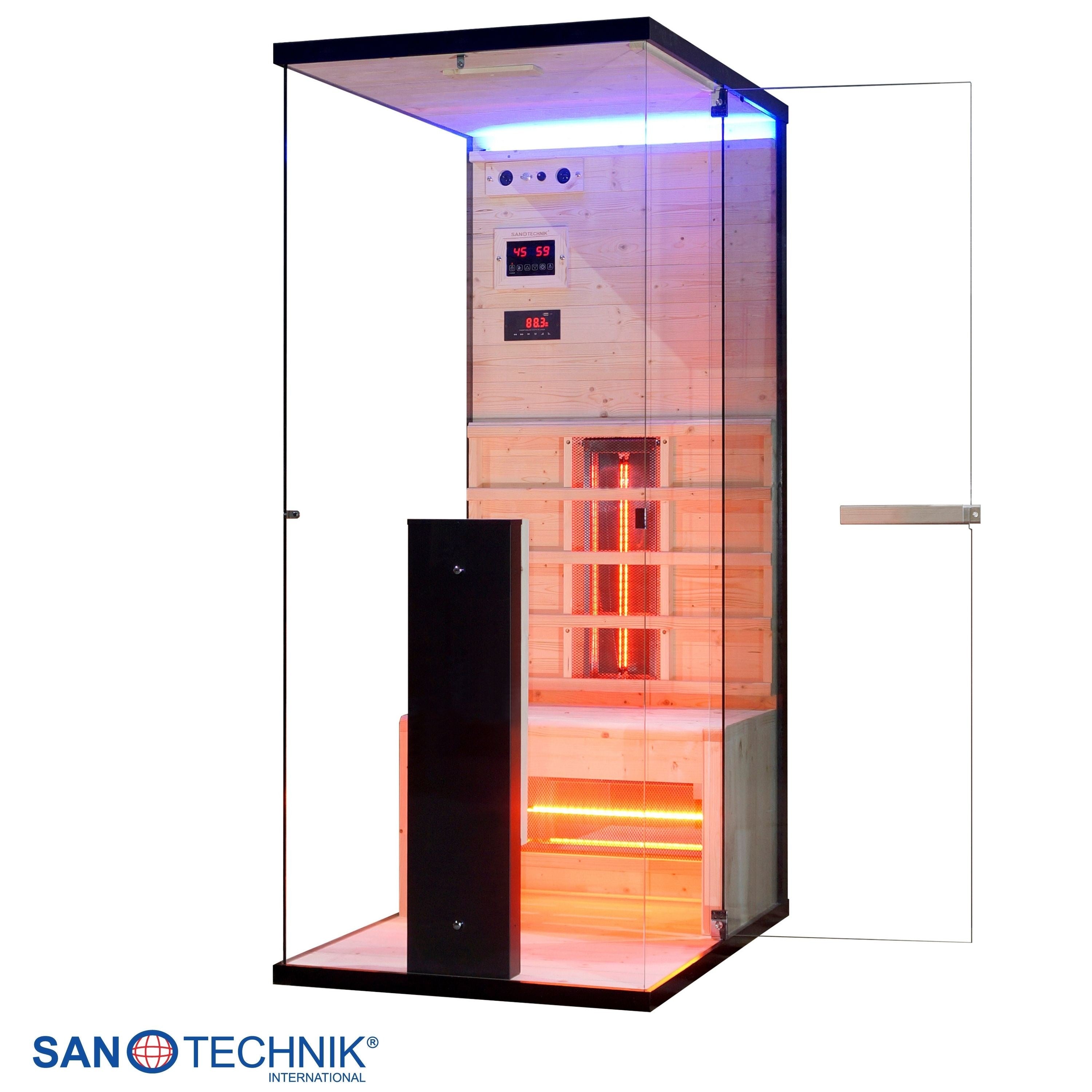 Sanotechnik - BILLUND 1 Infrarotkabine für 1 Person 80x110x190 cm