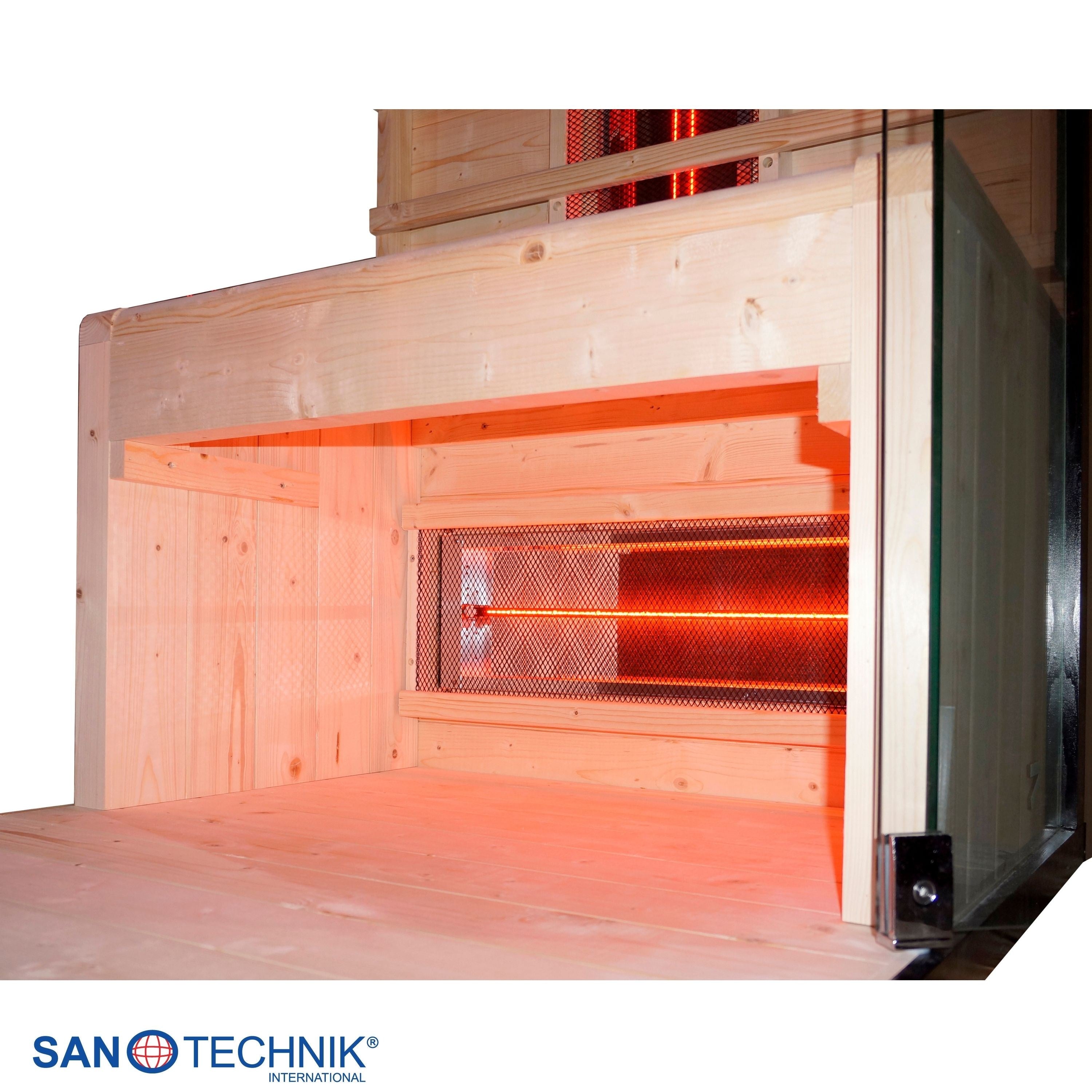 Sanotechnik - BILLUND 1 Infrarotkabine für 1 Person 80x110x190 cm