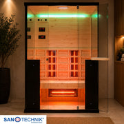 Sanotechnik - BILLUND 2 Infrarotkabine für 2 Personen 125x100x190 cm