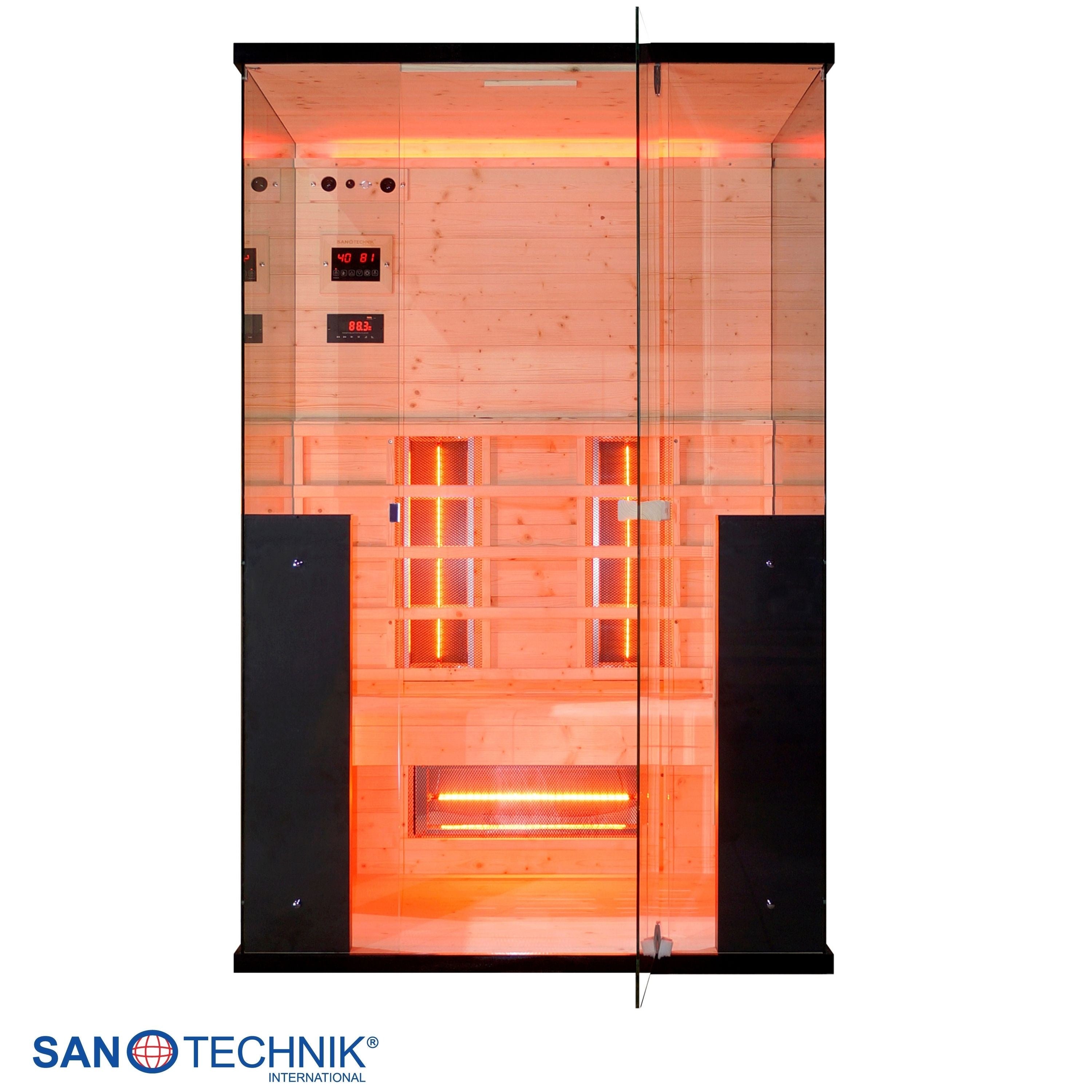 Sanotechnik - BILLUND 2 Infrarotkabine für 2 Personen 125x100x190 cm