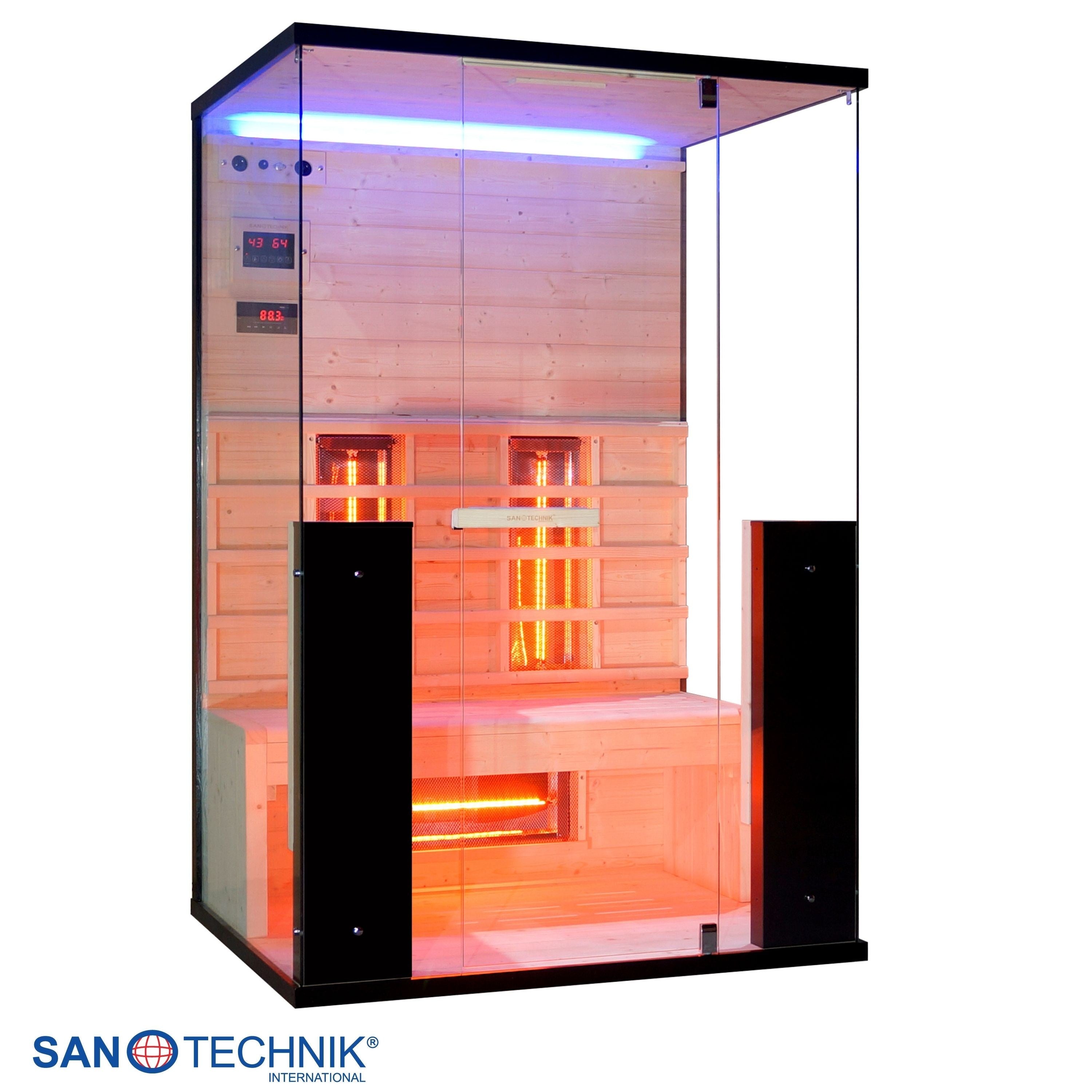Sanotechnik - BILLUND 2 Infrarotkabine für 2 Personen 125x100x190 cm