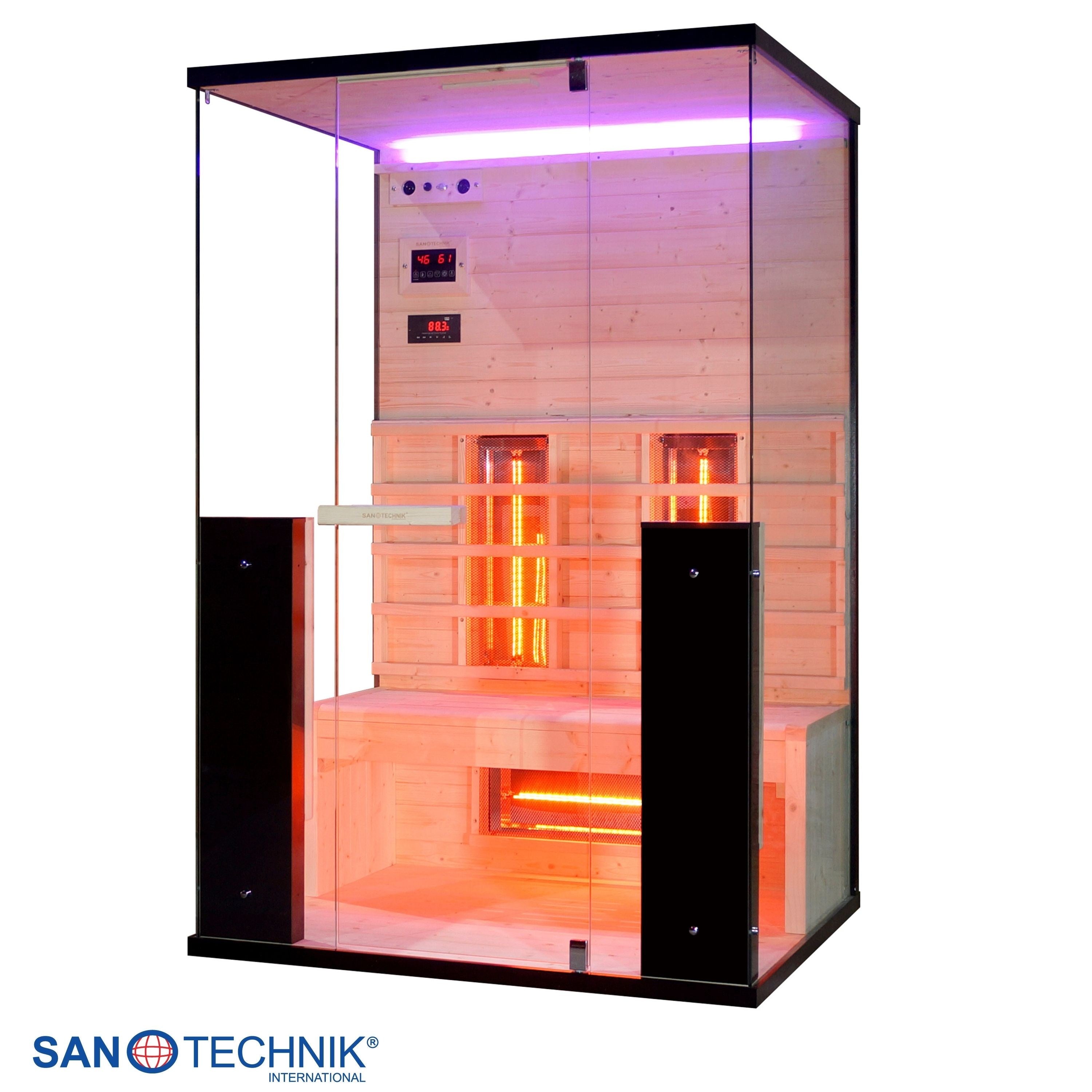 Sanotechnik - BILLUND 2 Infrarotkabine für 2 Personen 125x100x190 cm