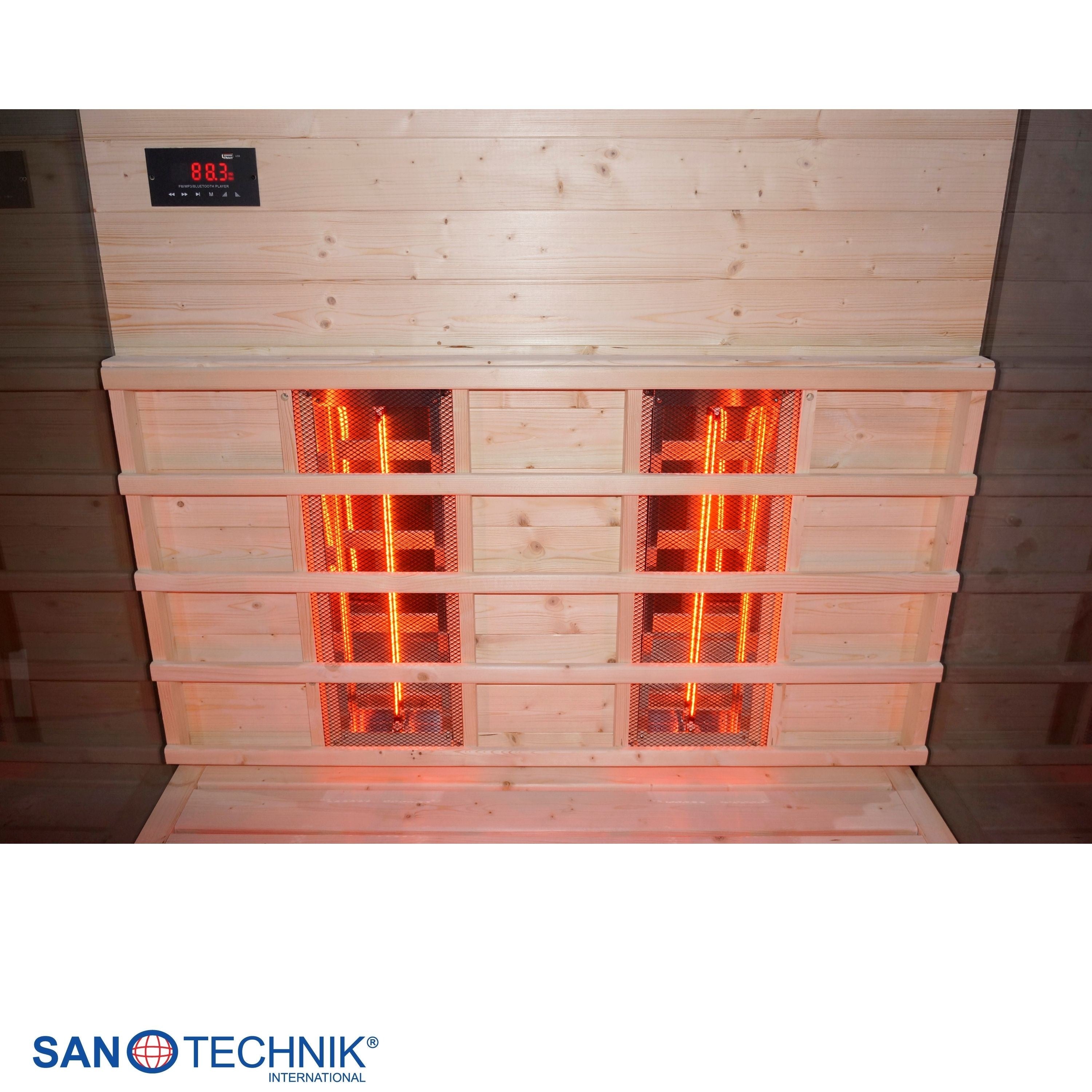 Sanotechnik - BILLUND 2 Infrarotkabine für 2 Personen 125x100x190 cm