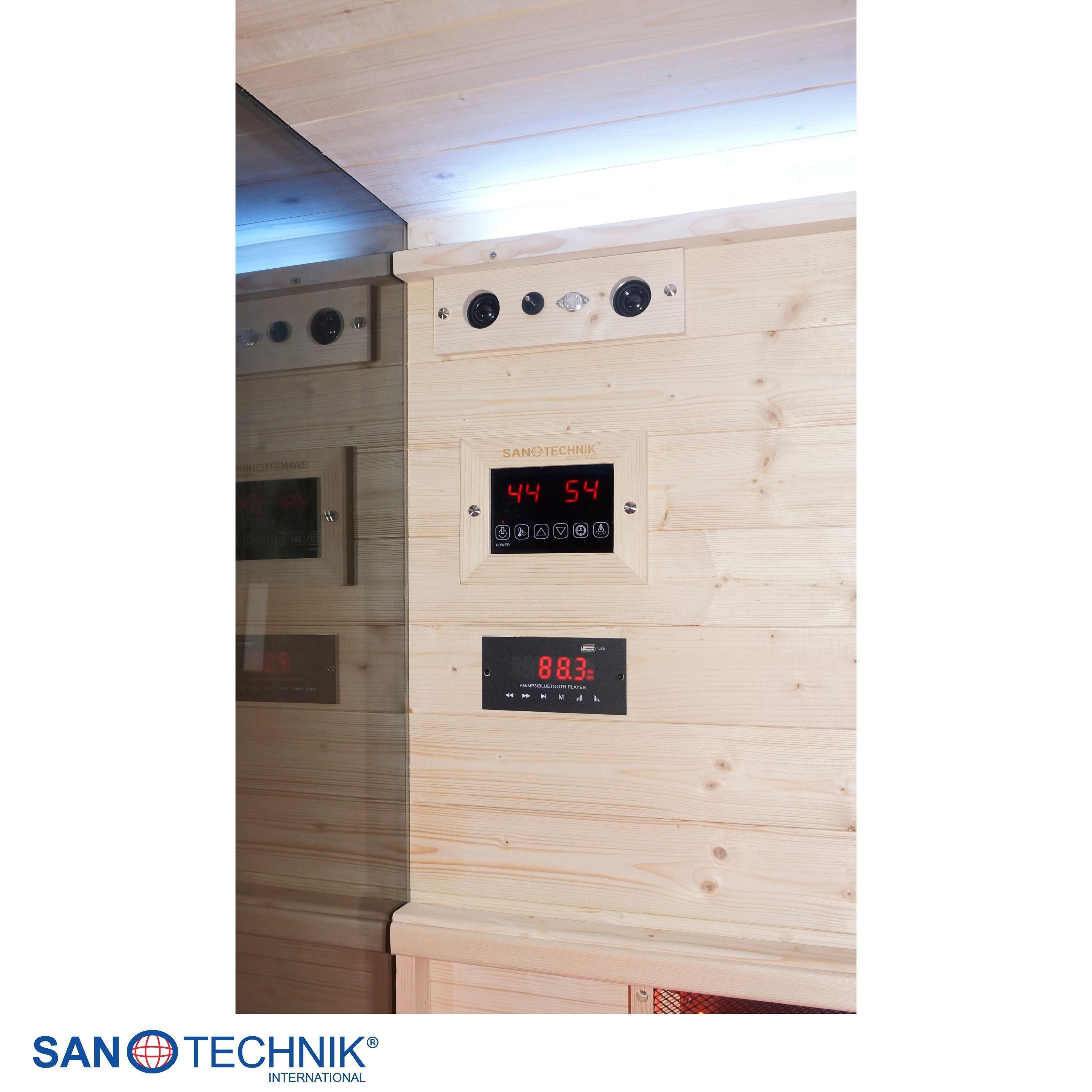 Sanotechnik - BILLUND 2 Infrarotkabine für 2 Personen 125x100x190 cm