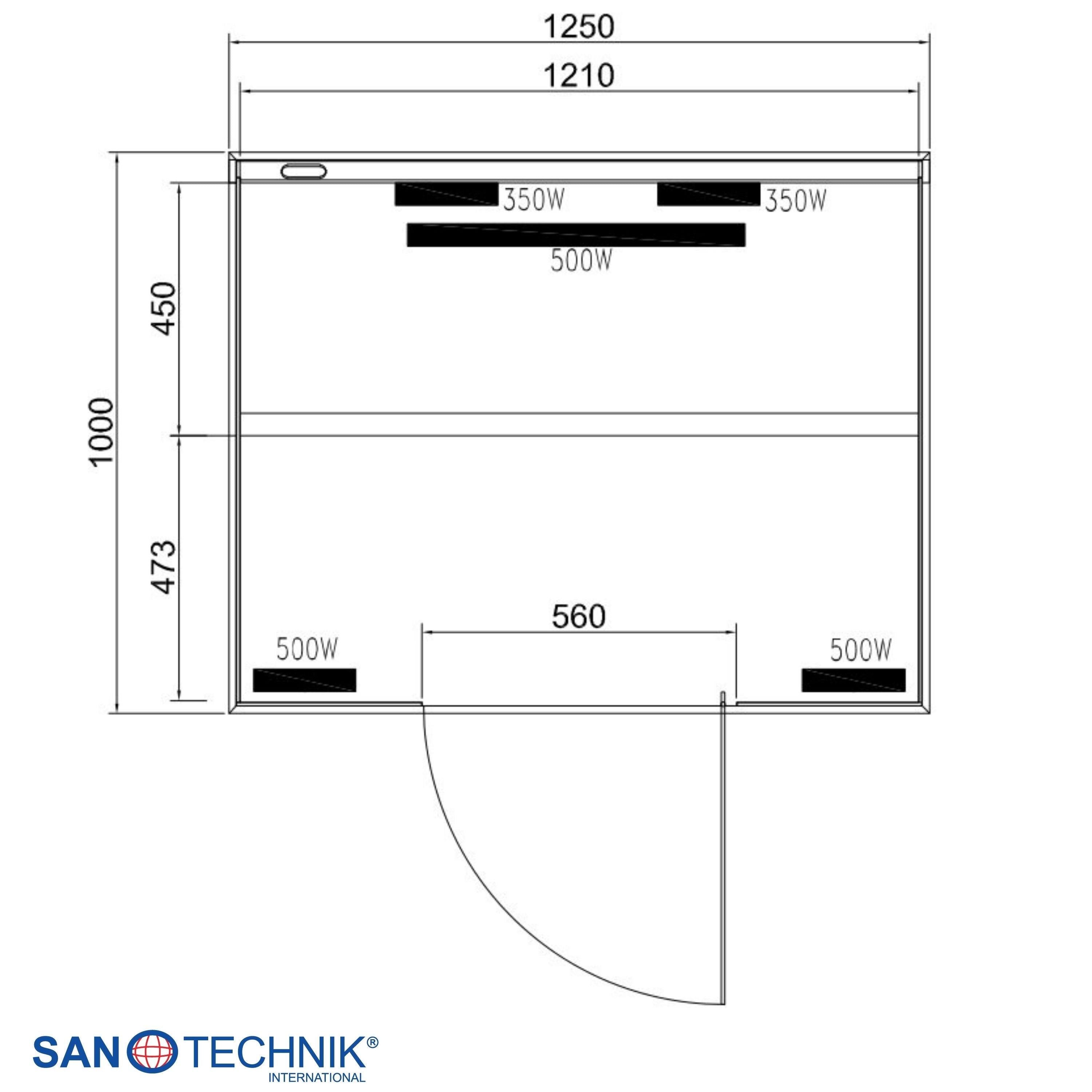Sanotechnik - BILLUND 2 Infrarotkabine für 2 Personen 125x100x190 cm