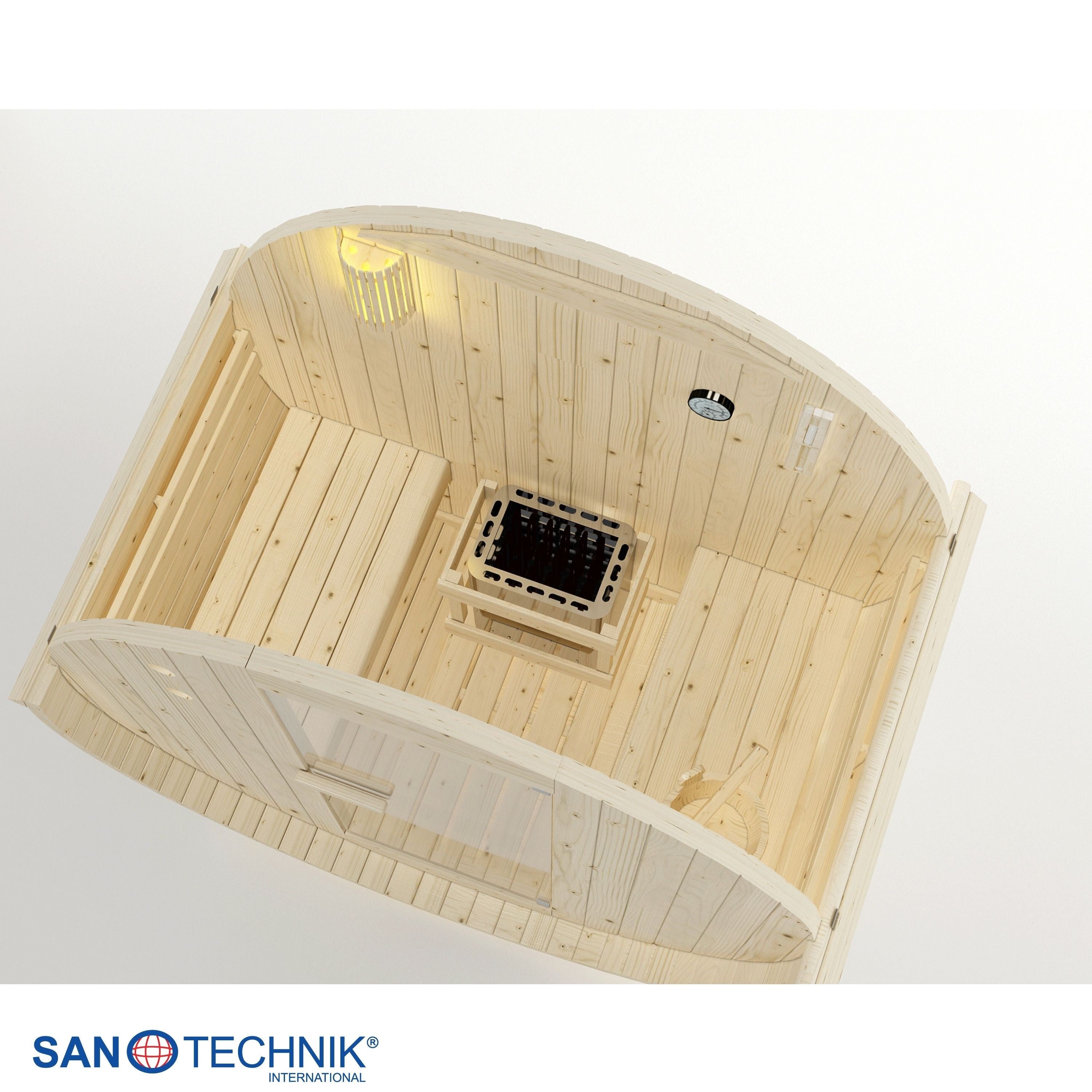 Sanotechnik - TROMSÖ M Außensauna für 2 Personen 189x120x191,5 cm