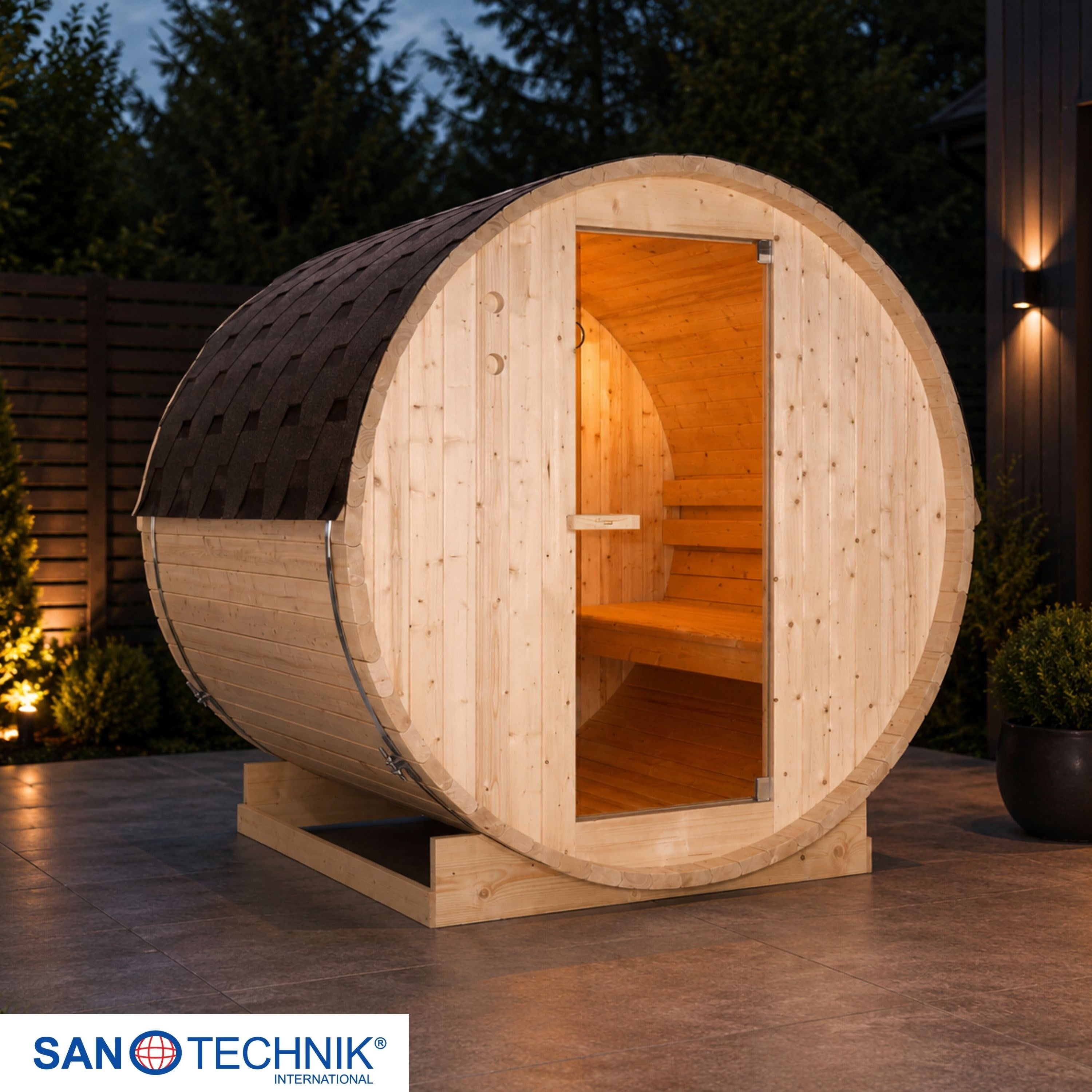 Sanotechnik - TROMSÖ L Außensauna für 4 Personen 189x180x191,5 cm