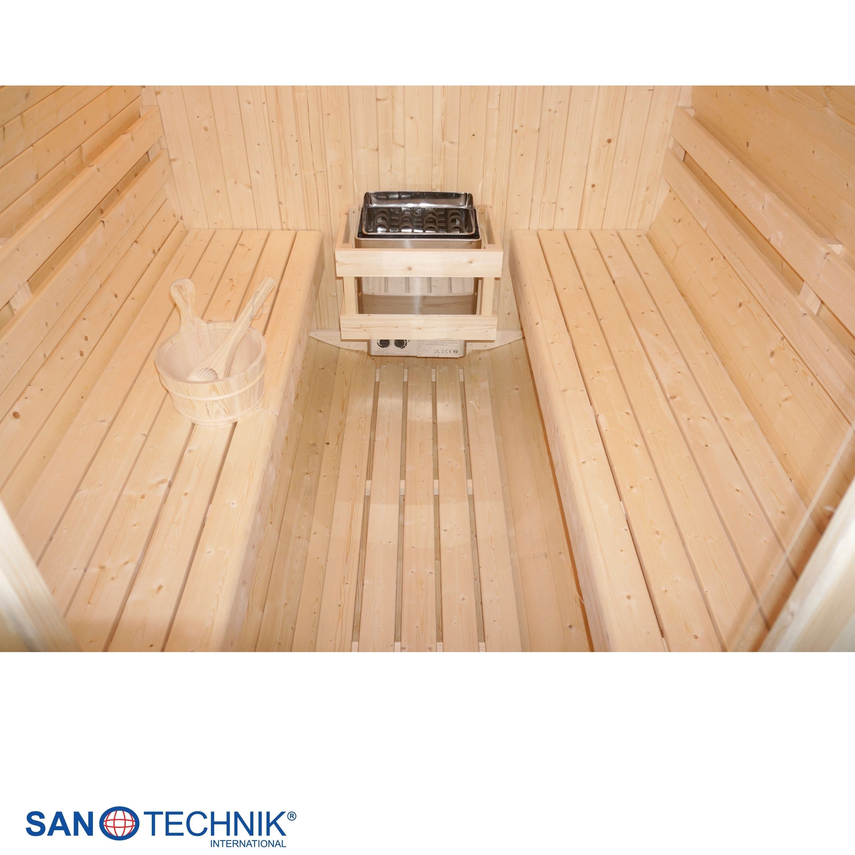 Sanotechnik - TROMSÖ XL Außensauna für 6 Personen 189x220x191,5 cm