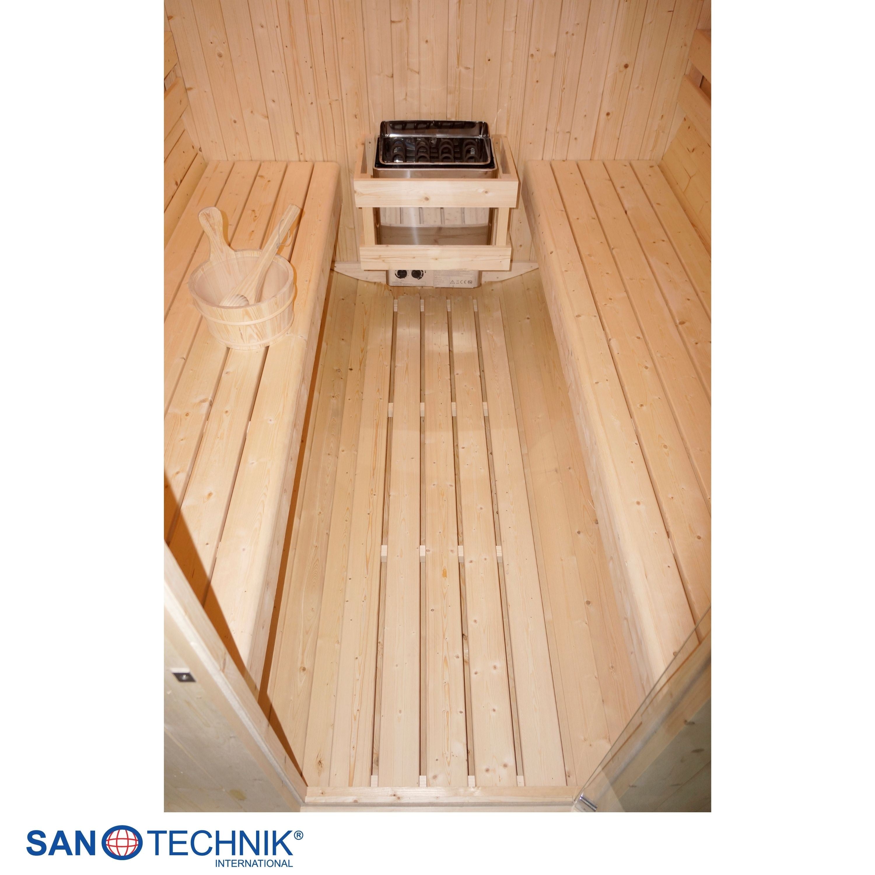 Sanotechnik - TROMSÖ XL Außensauna für 6 Personen 189x220x191,5 cm