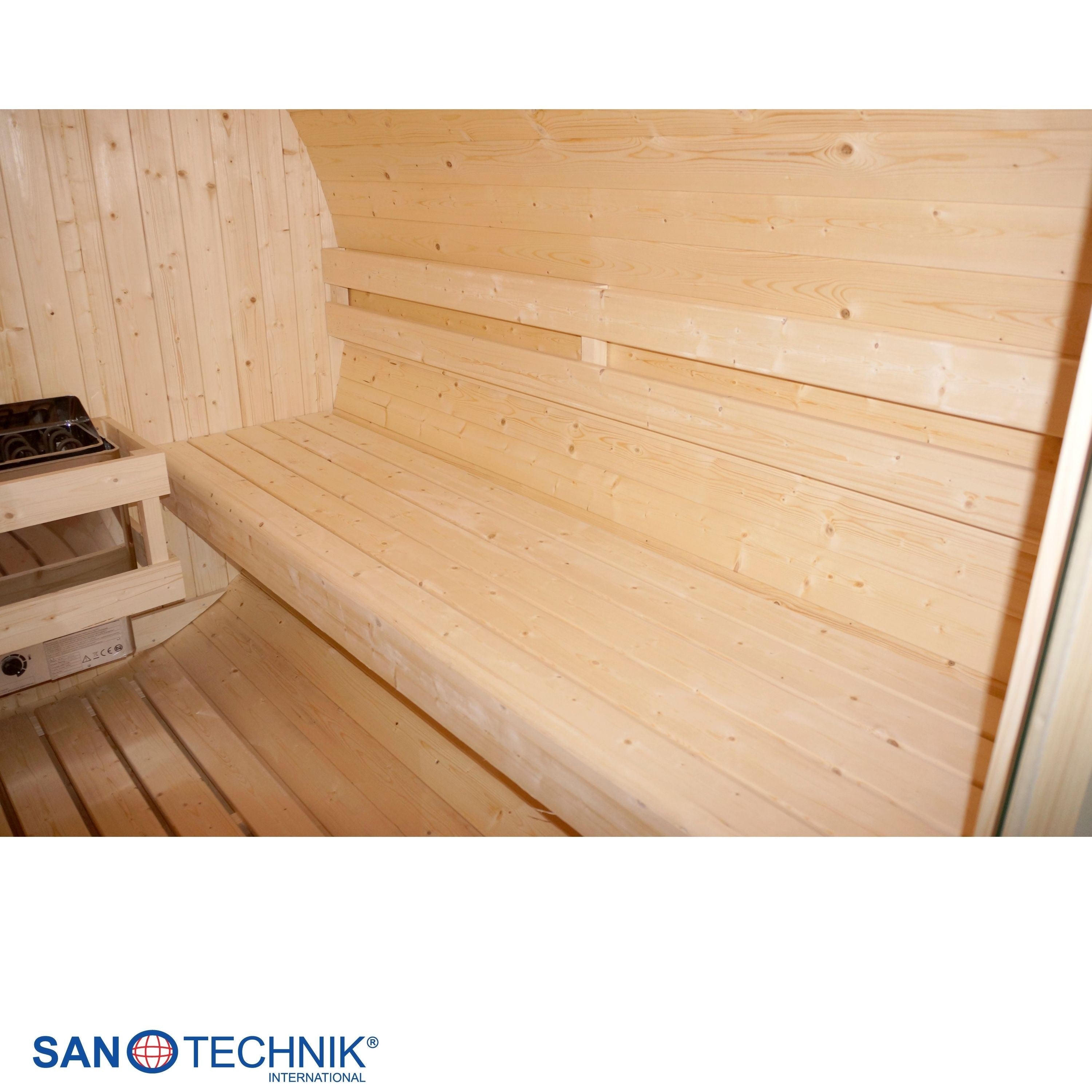 Sanotechnik - TROMSÖ XL Außensauna für 6 Personen 189x220x191,5 cm