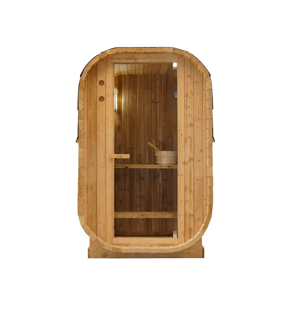 Sanotechnik - LINDHOLM Außensauna für 1-2 Personen 128,2x120x194 cm