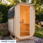 Sanotechnik - LINDHOLM Außensauna für 1-2 Personen 128,2x120x194 cm