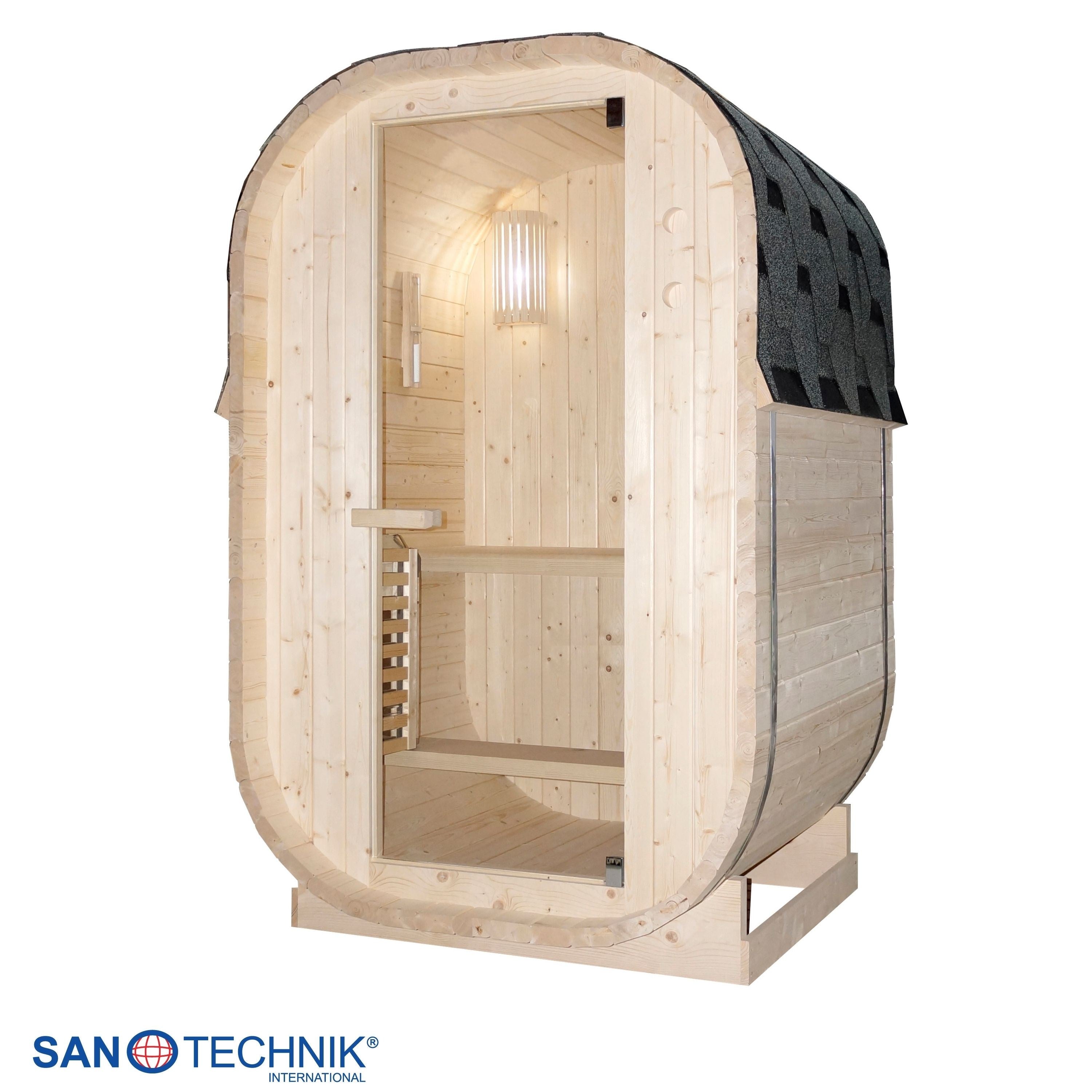 Sanotechnik - LINDHOLM Außensauna für 1-2 Personen 128,2x120x194 cm