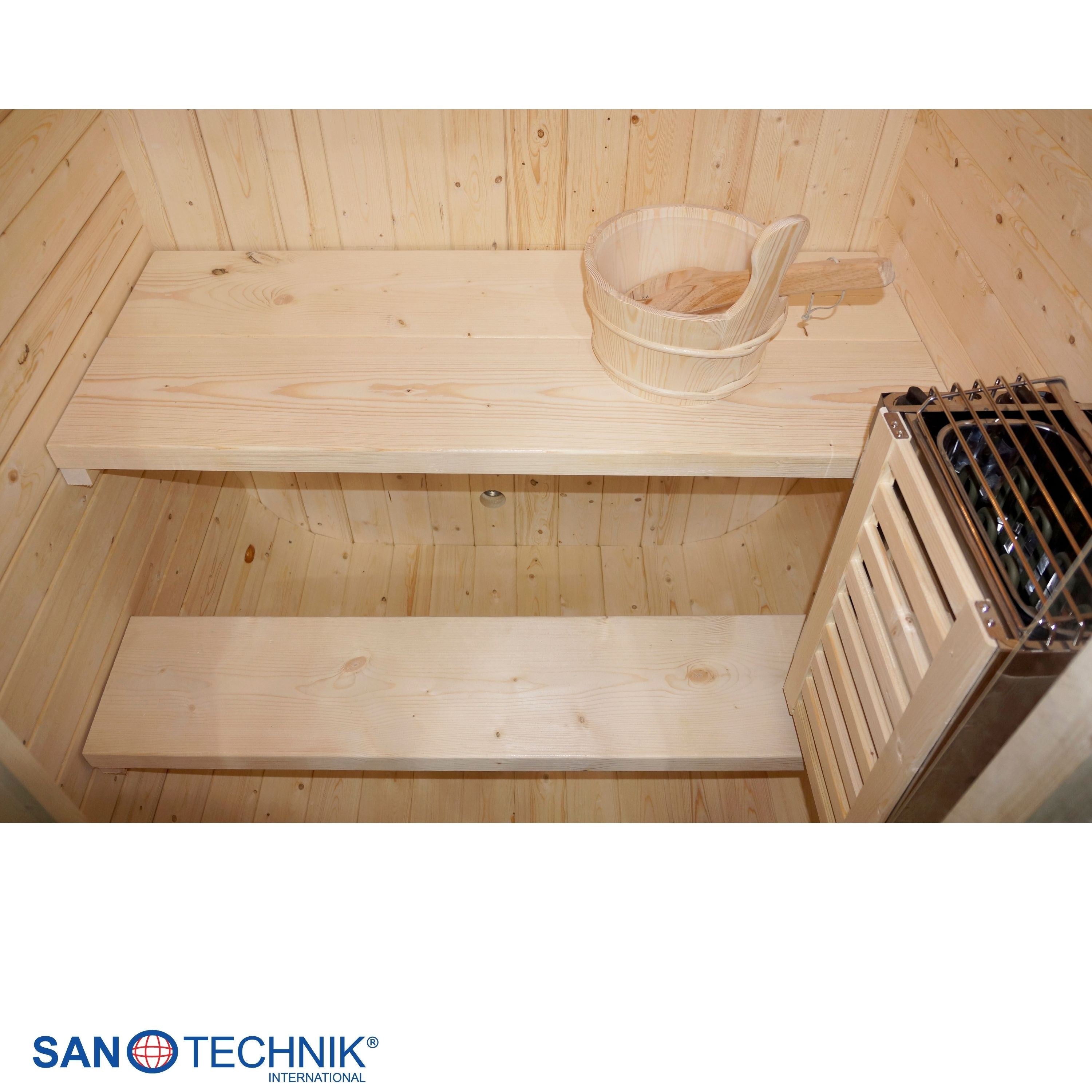 Sanotechnik - LINDHOLM Außensauna für 1-2 Personen 128,2x120x194 cm