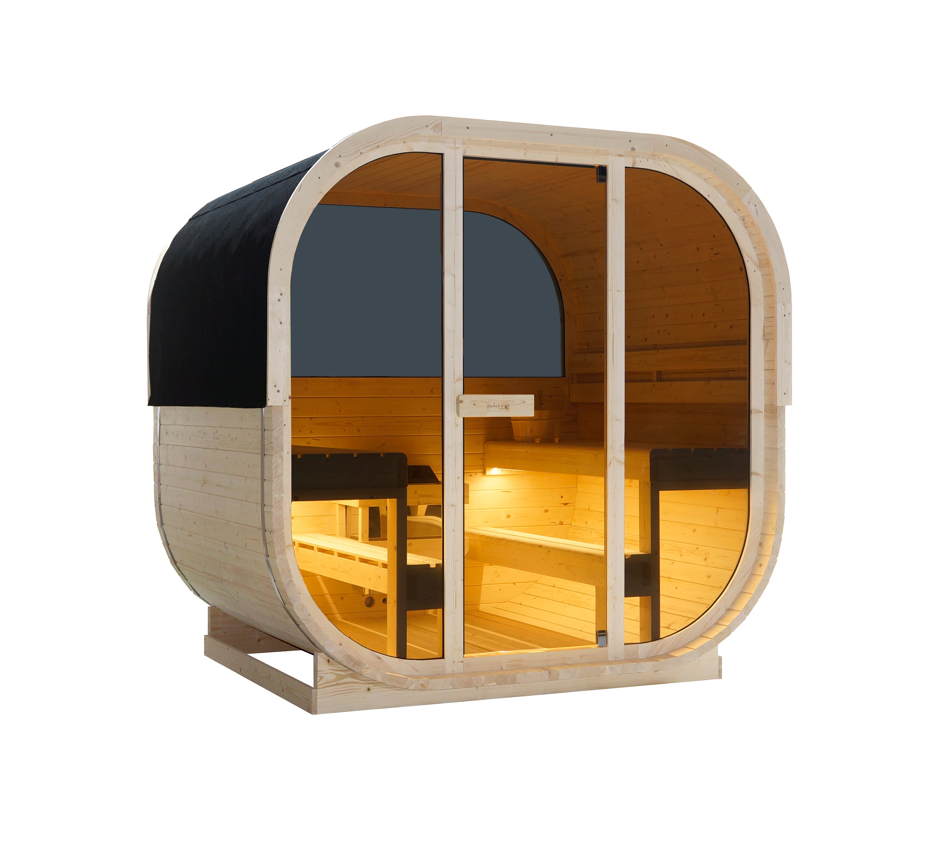 Sanotechnik - HANKO Außensauna für 6 Personen 210x180x210 cm