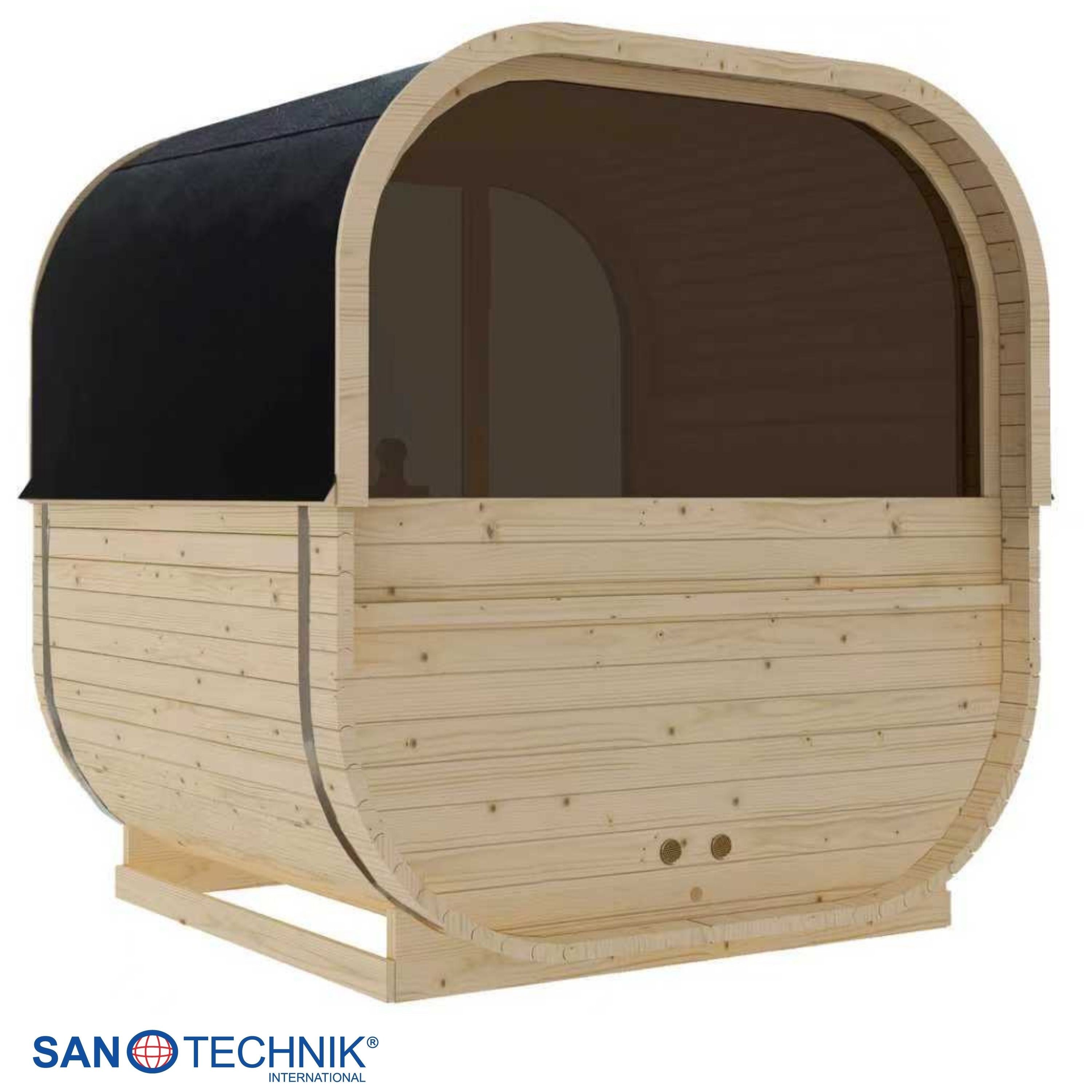 Sanotechnik - HANKO Außensauna für 6 Personen 210x180x210 cm